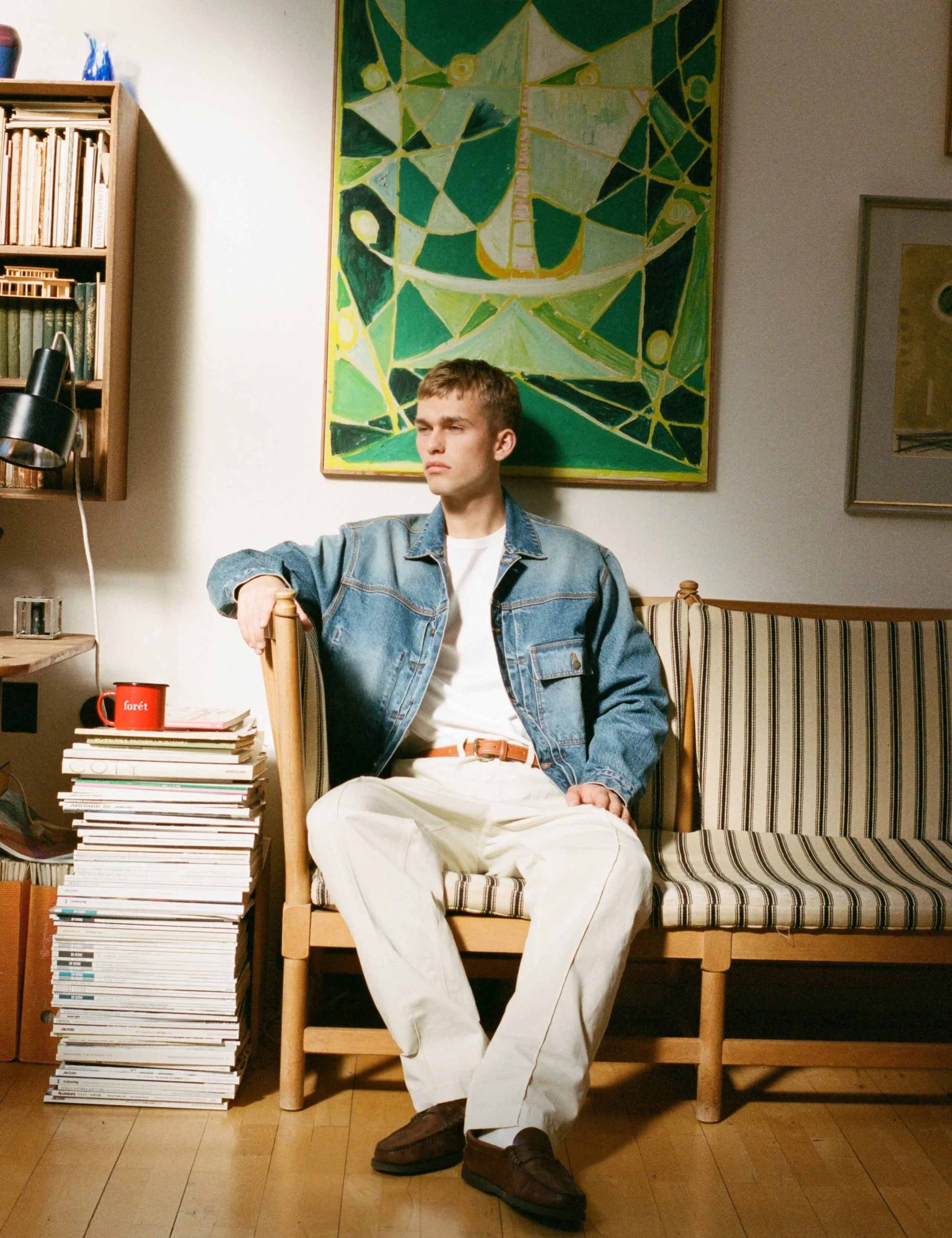 HAZY DENIM JACKET - MID BLUE sold by Foret product image thumbnail 4