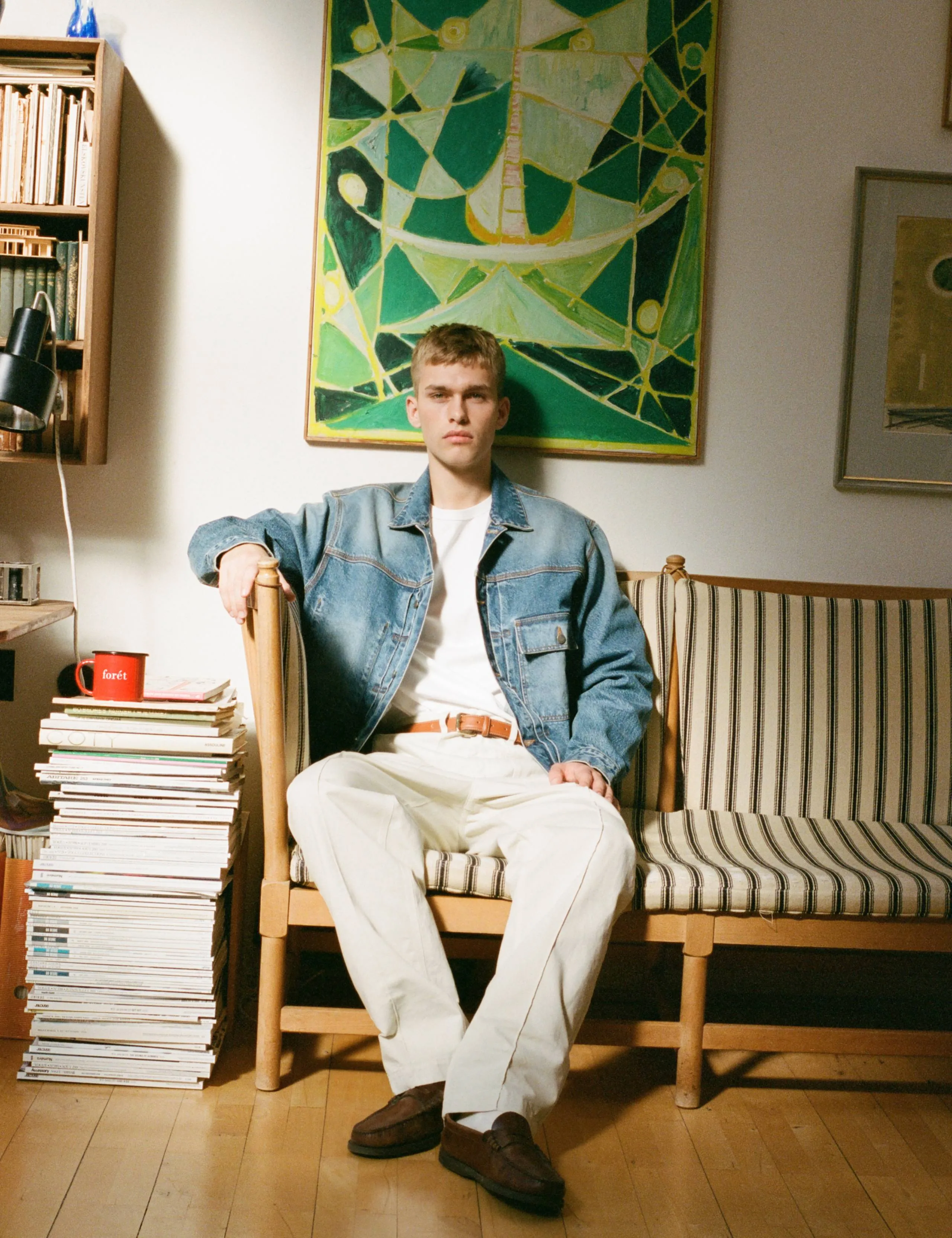 HAZY DENIM JACKET - MID BLUE sold by Foret product image thumbnail 3