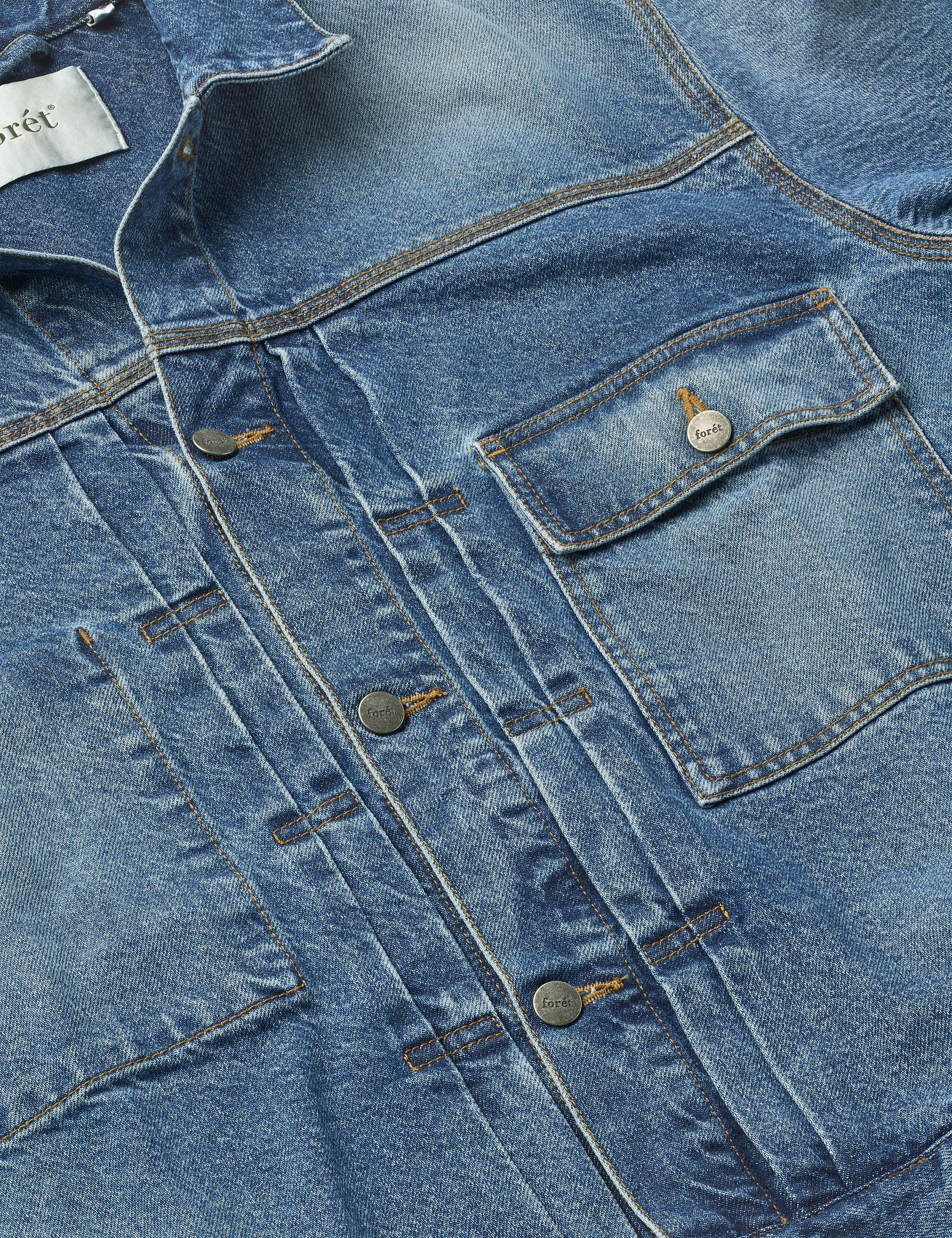 HAZY DENIM JACKET - MID BLUE sold by Foret product image thumbnail 2