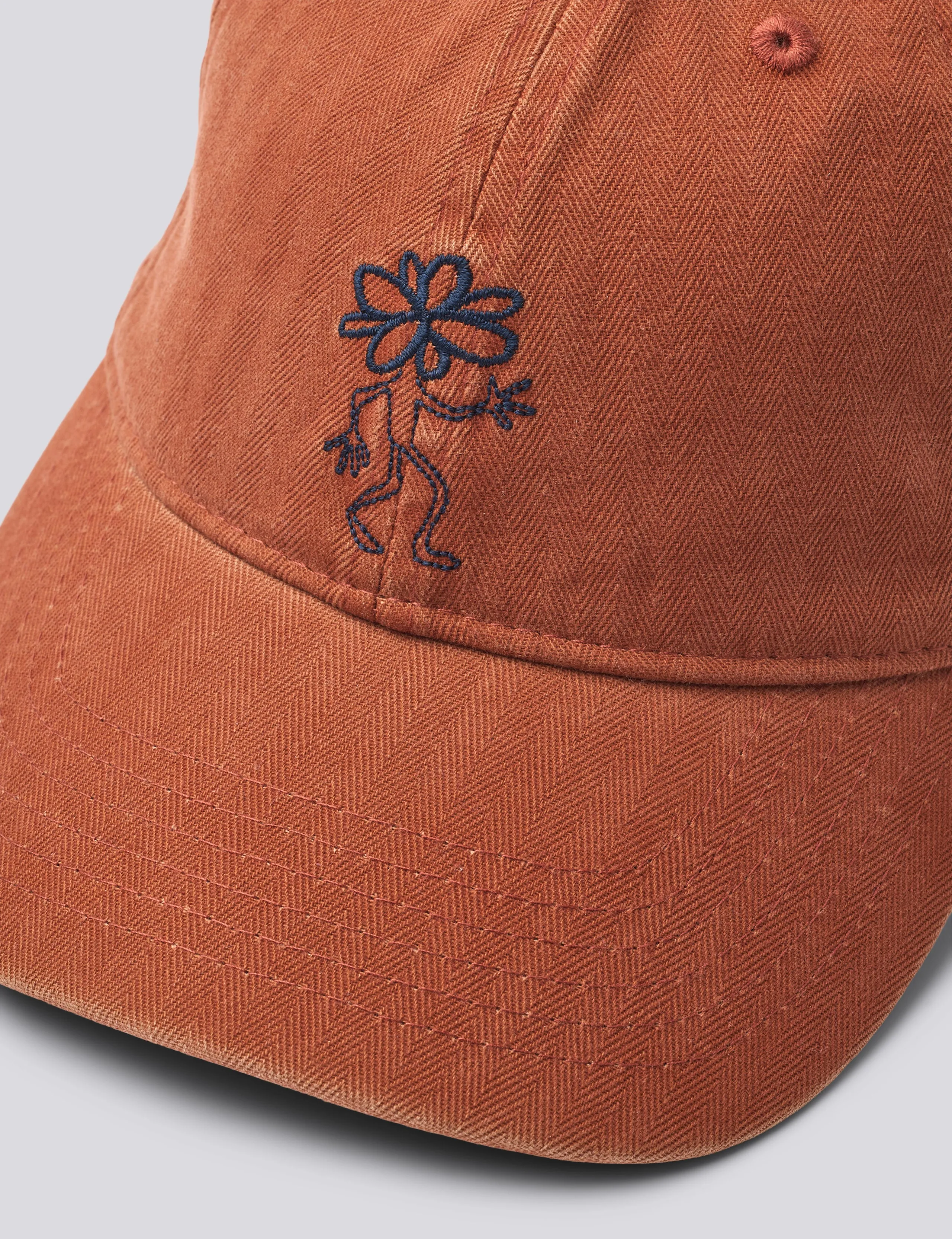 TREE WASHED HERRINGBONE CAP - BROWN sold by Foret product image thumbnail 3