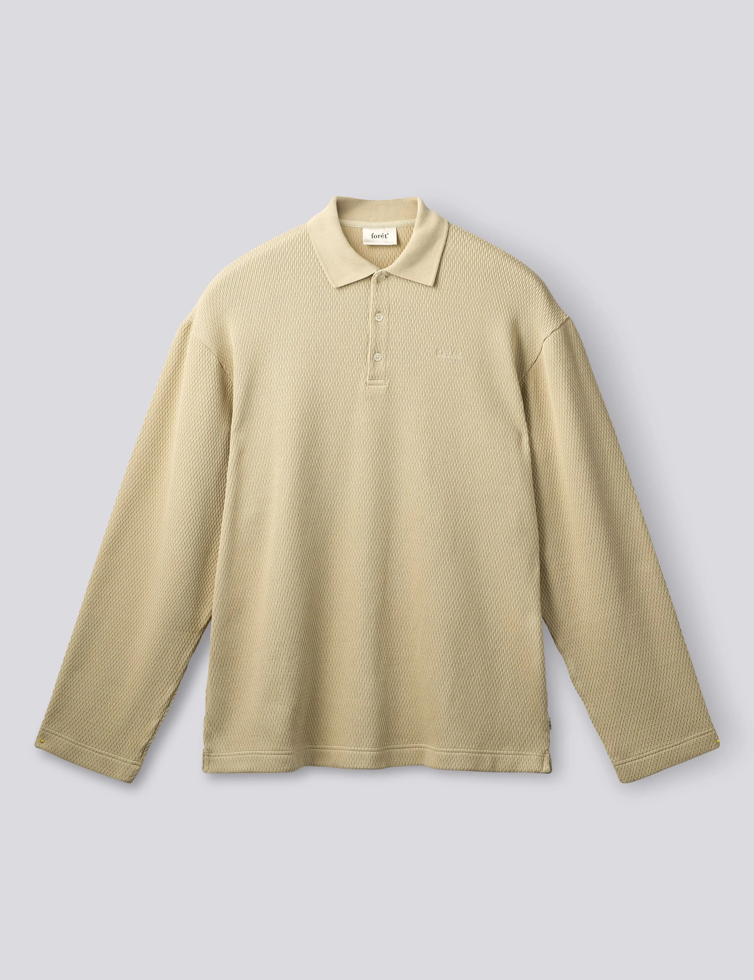 HERB POLO SWEATSHIRT - UNIFORM KHAKI sold by Foret