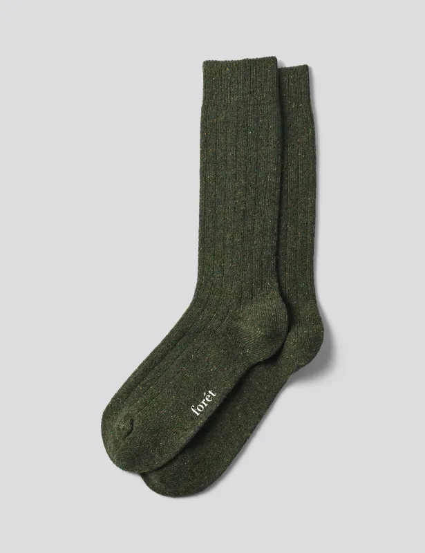 WOOL SOCKS - THYME DONEGAL made by Foret