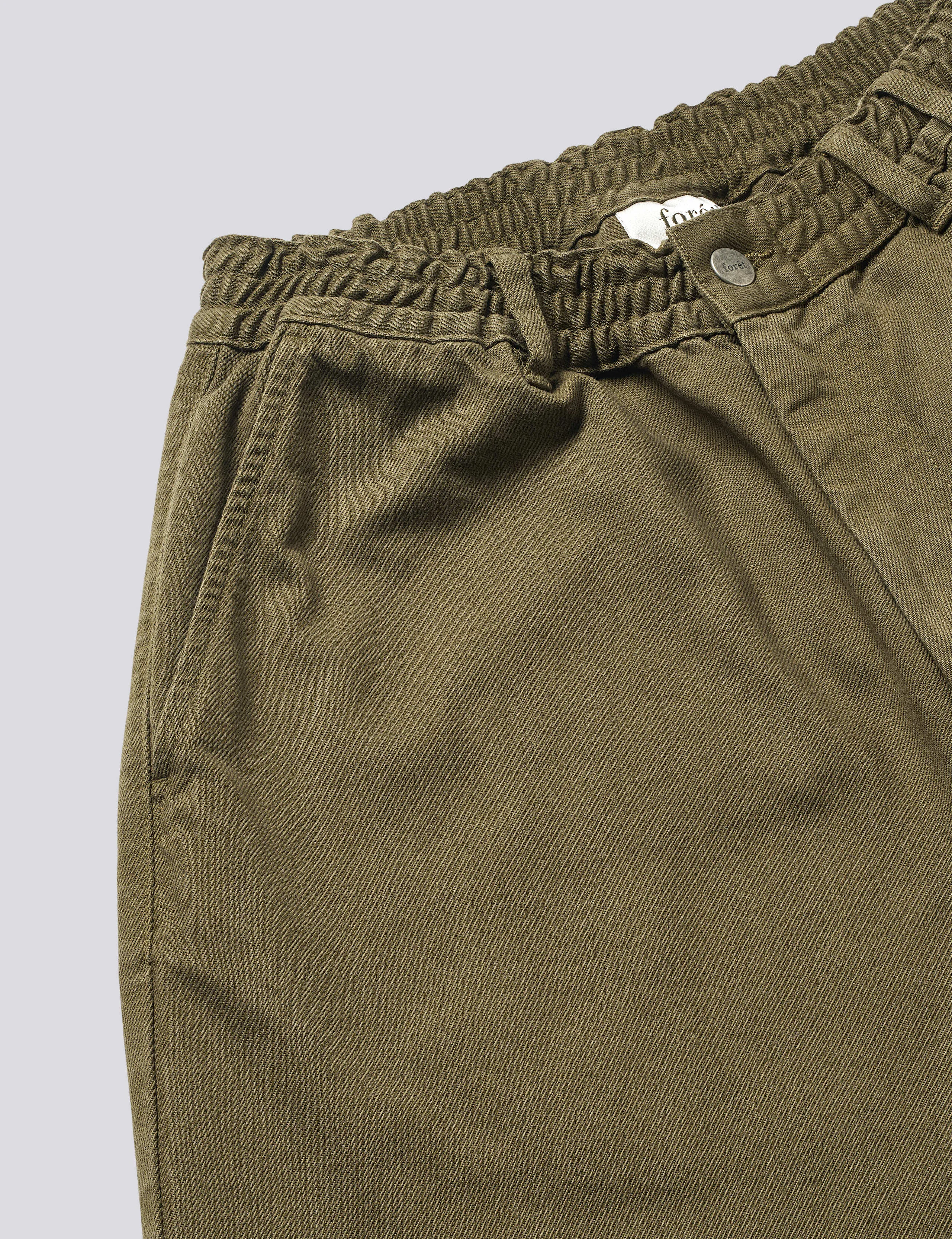 CLAY TWILL PANTS - ARMY sold by Foret product image thumbnail 3