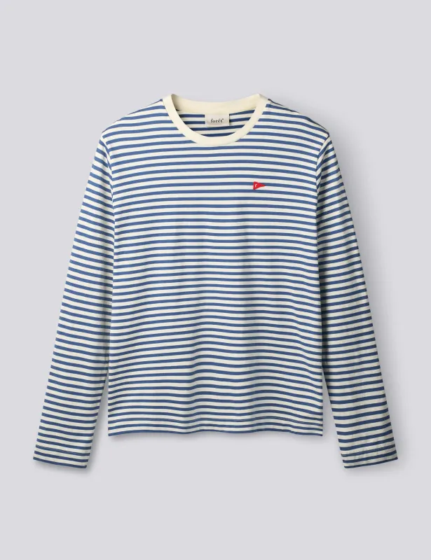 FLAG LONGSLEEVE - BLUE STRIPE made by Foret