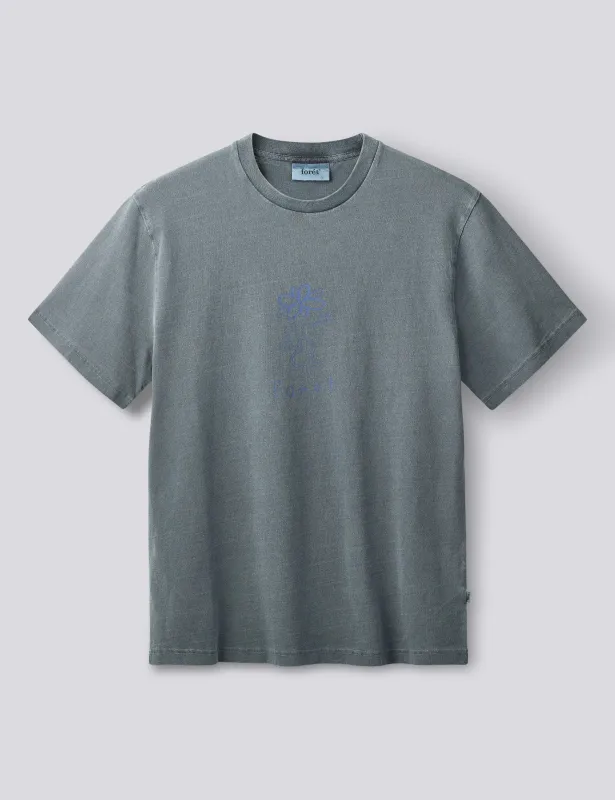 CLOVER T-SHIRT - NAVY made by Foret