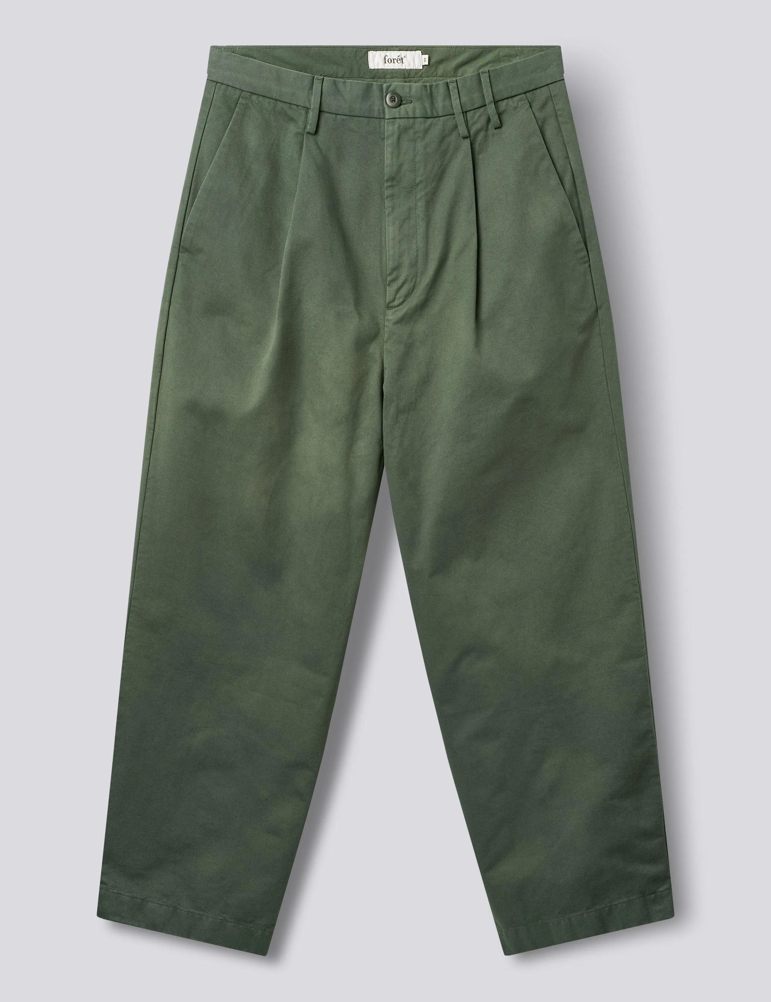 WRITER RELAXED PLEATED PANTS - THYME sold by Foret