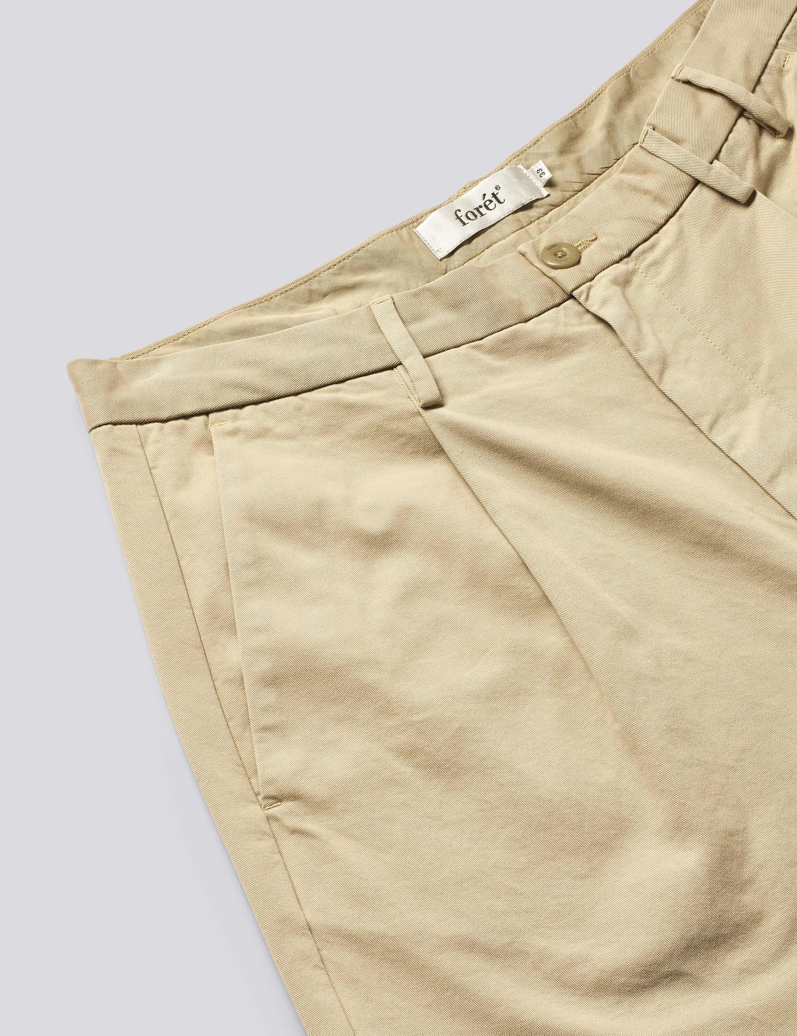 WRITER RELAXED PLEATED PANTS - UNIFORM KHAKI sold by Foret product image thumbnail 4