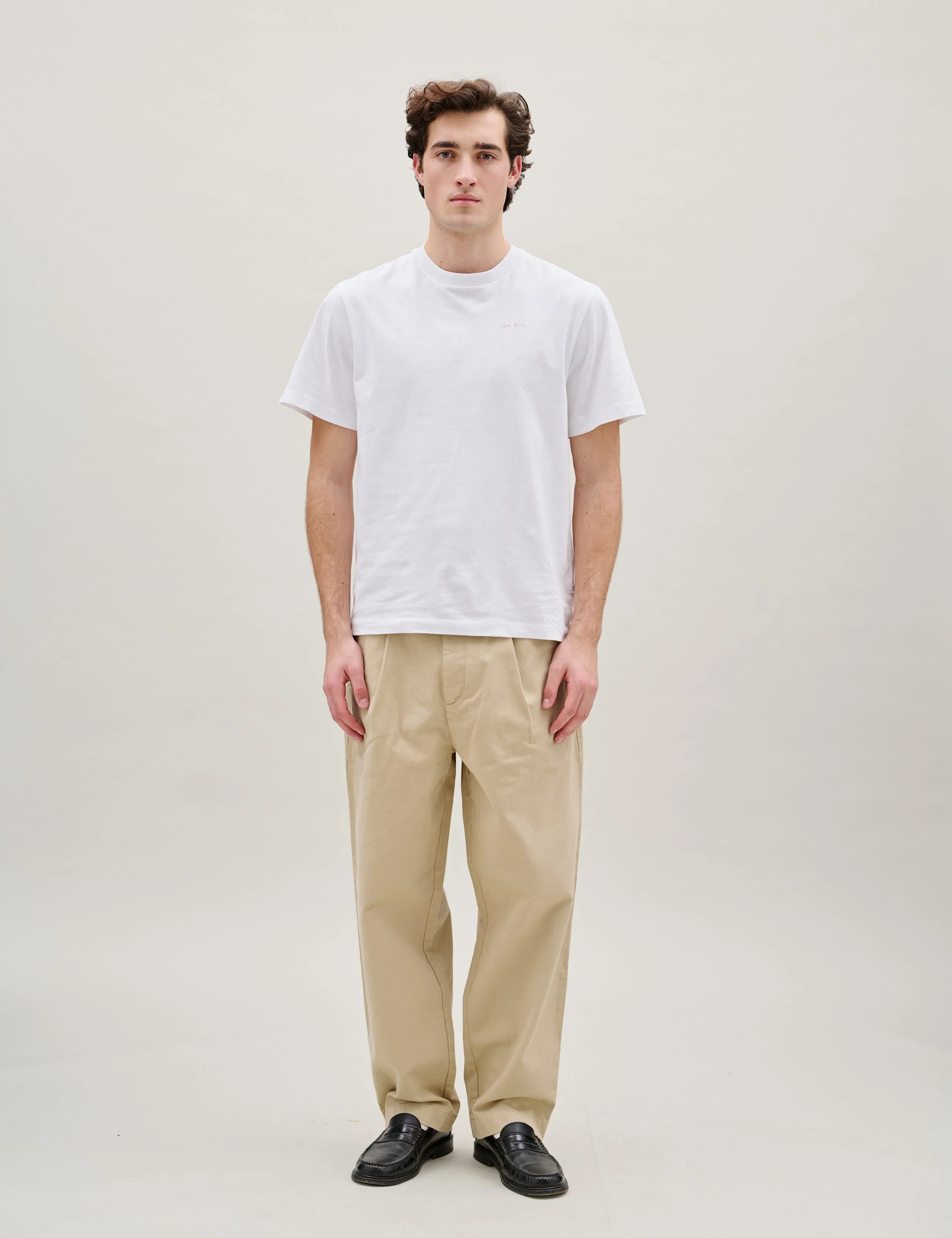 WRITER RELAXED PLEATED PANTS - UNIFORM KHAKI sold by Foret product image thumbnail 2