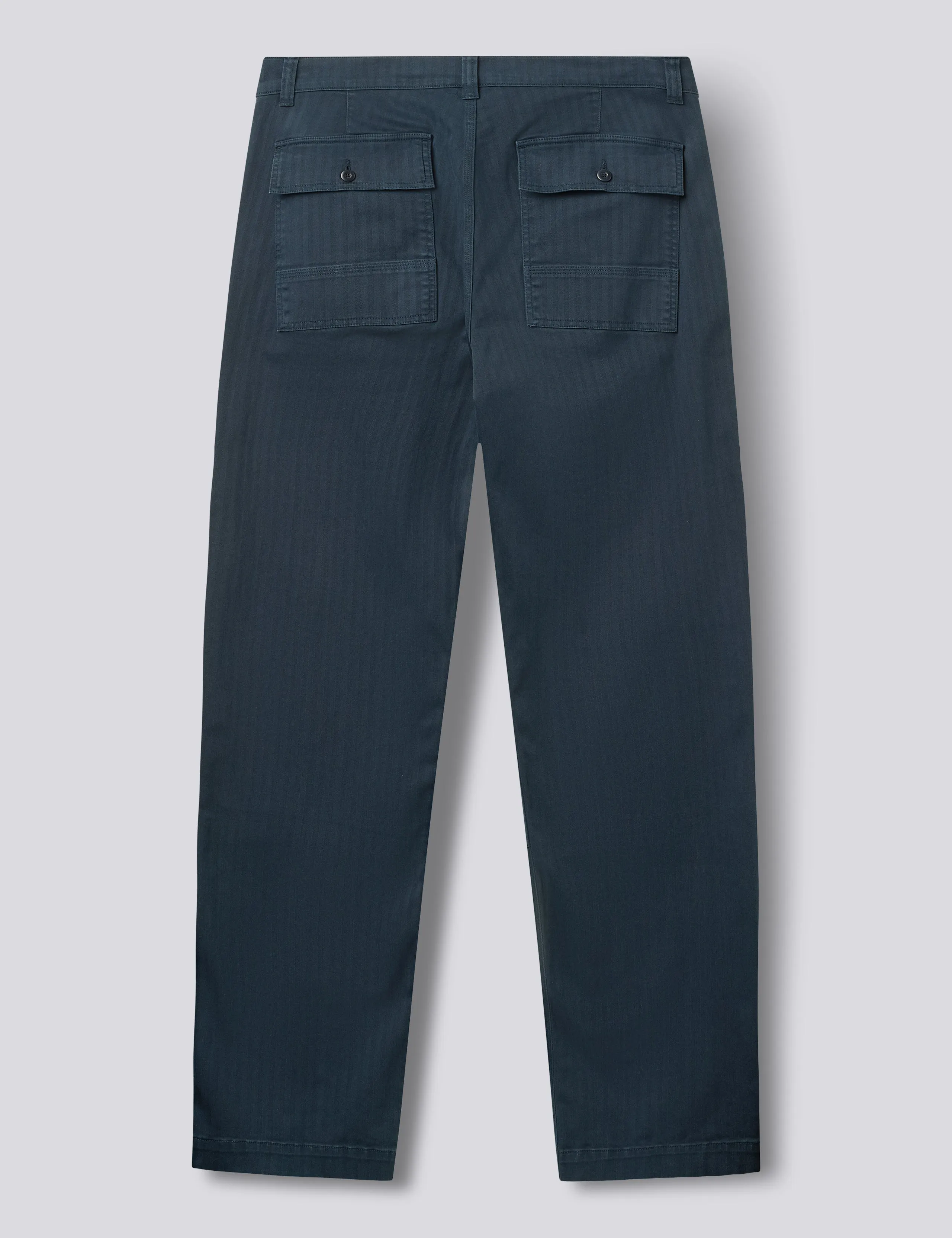 MOSS RELAXED FIT HERRINGBONE PAINTER PANTS - NAVY sold by Foret product image thumbnail 2