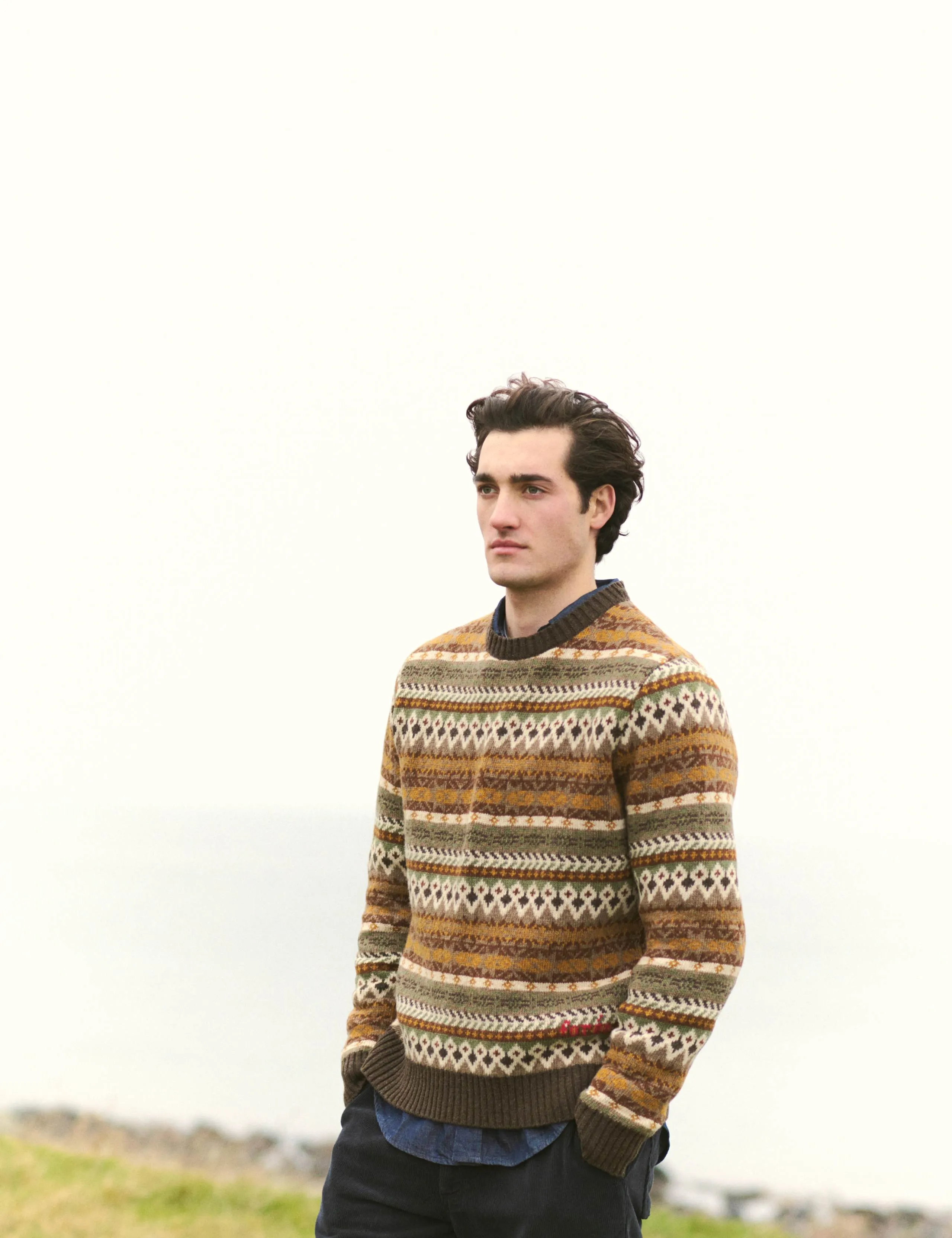FAIRISLE LAMBSWOOL KNIT - THYME sold by Foret product image thumbnail 2