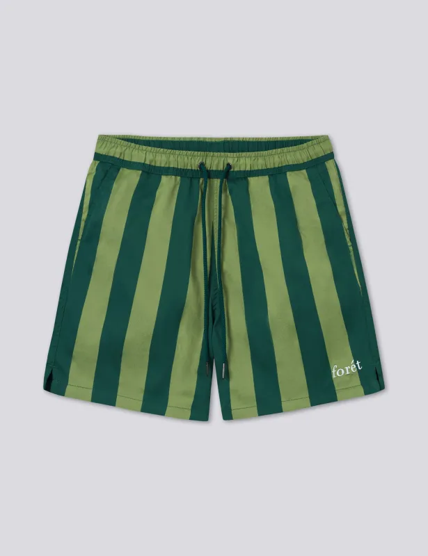 AWAY SWIMSHORTS - DARK GREEN/FERN made by Foret