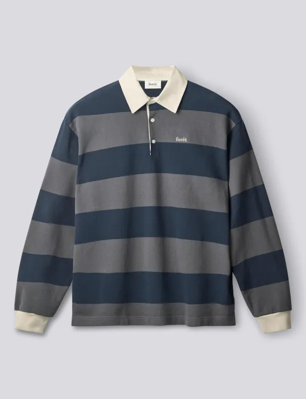 MATCH RUGBY SWEAT - NAVY STRIPE made by Foret