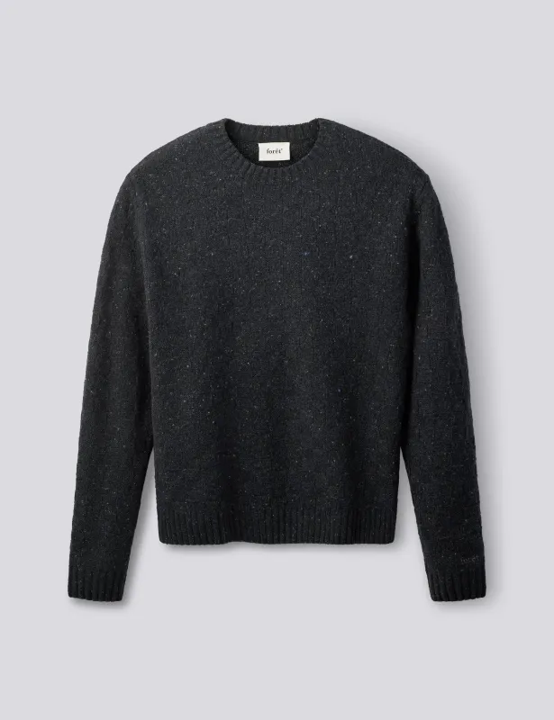 AREA WOOL KNIT - NAVY made by Foret