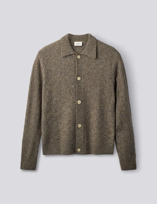 AREA WOOL JACKET - TAUPE made by Foret