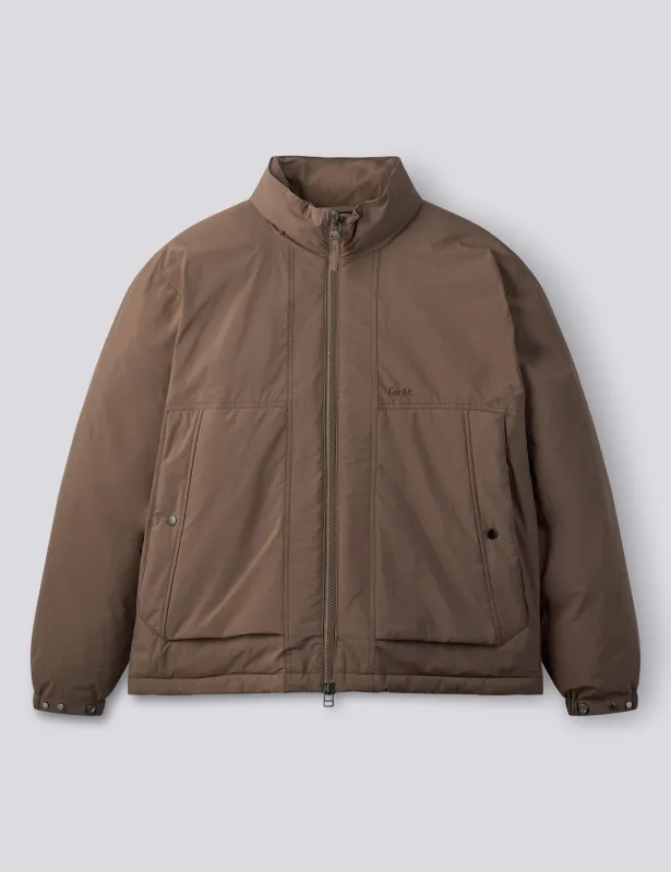 POLAR PUFFER JACKET - WOOD made by Foret