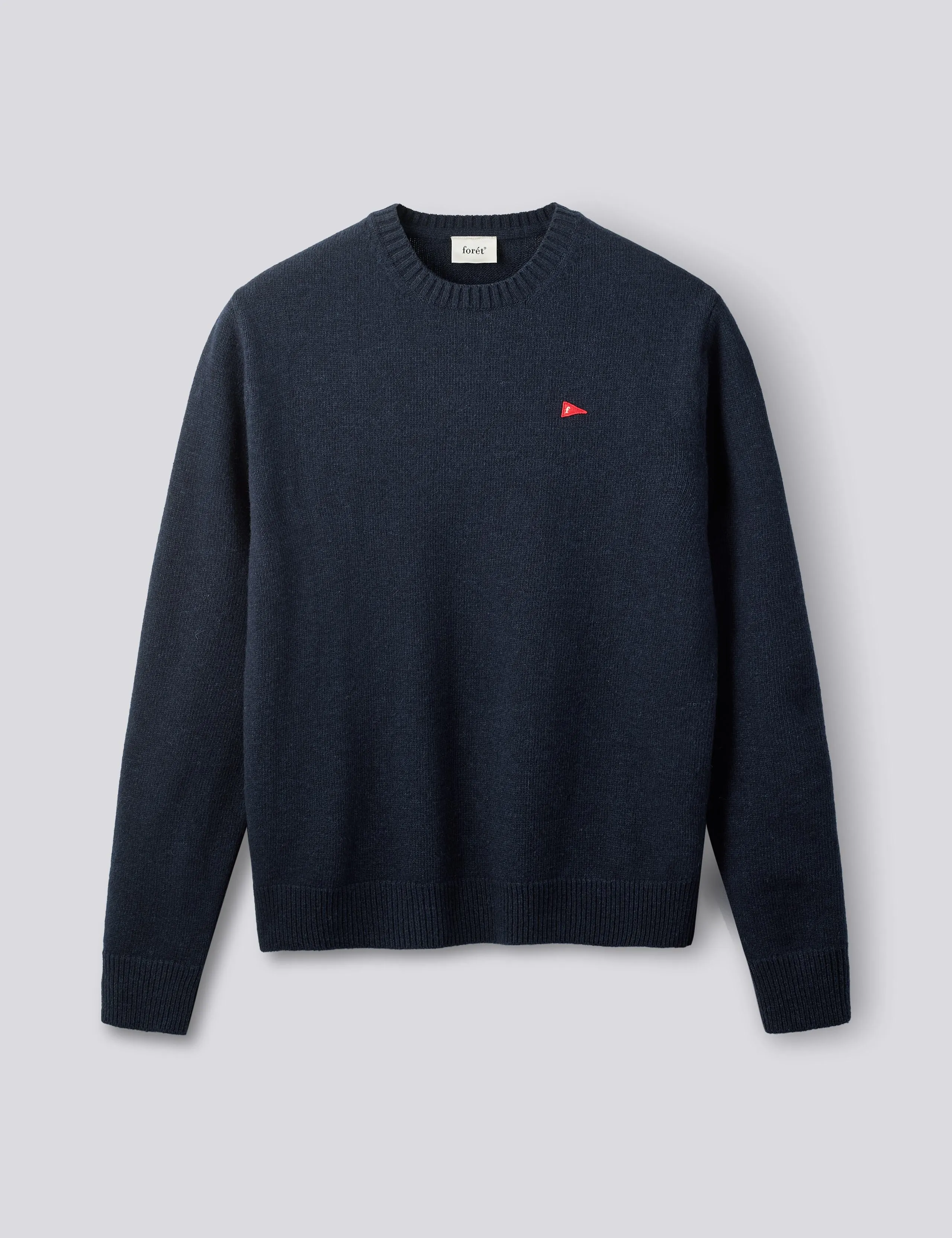 FLAG LAMBSWOOL KNIT - NAVY sold by Foret
