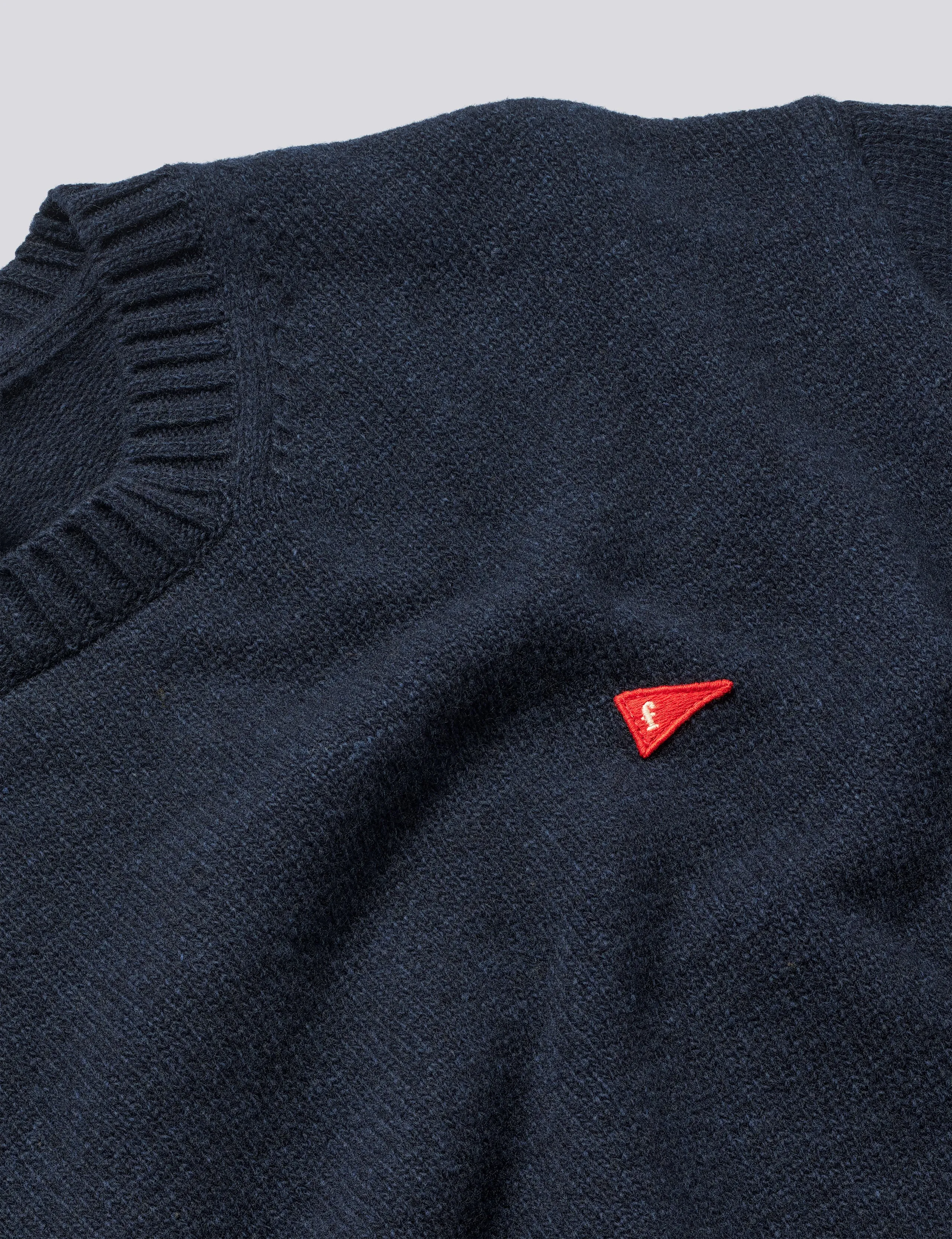 FLAG LAMBSWOOL KNIT - NAVY sold by Foret product image thumbnail 2