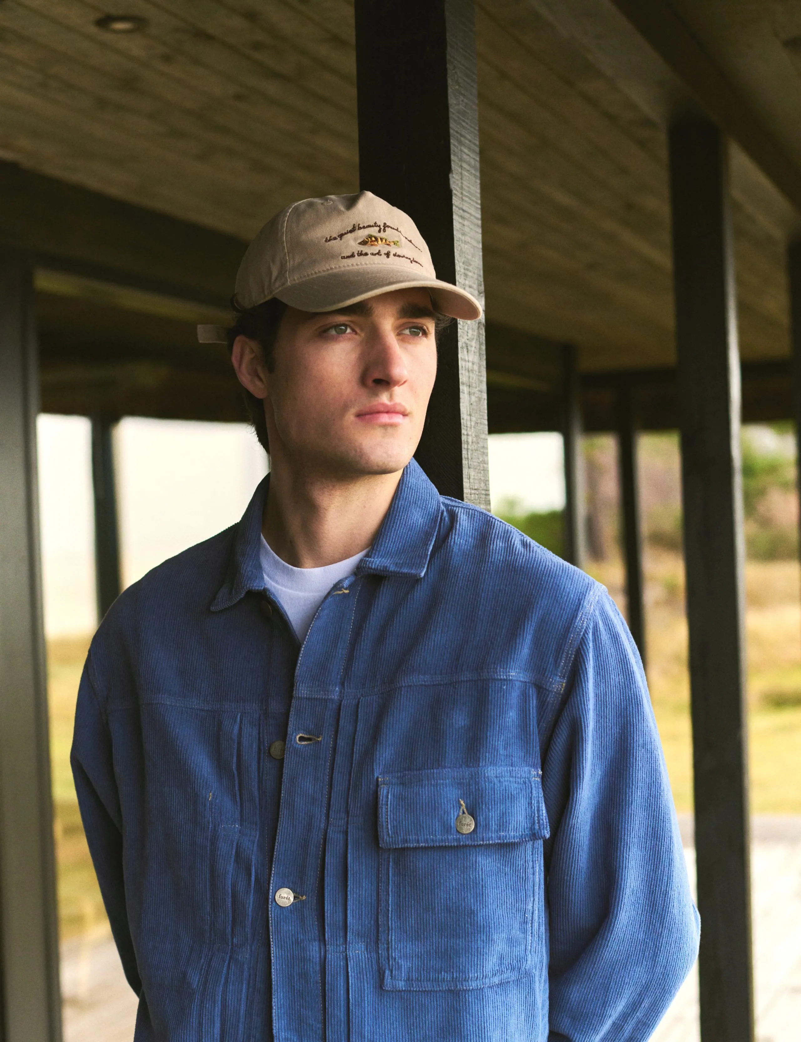 HAZY CORUDROY JACKET - MEDIUM BLUE sold by Foret product image thumbnail 4