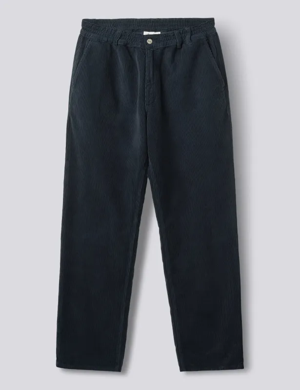 CLAY CORDUROY PANTS - NAVY made by Foret