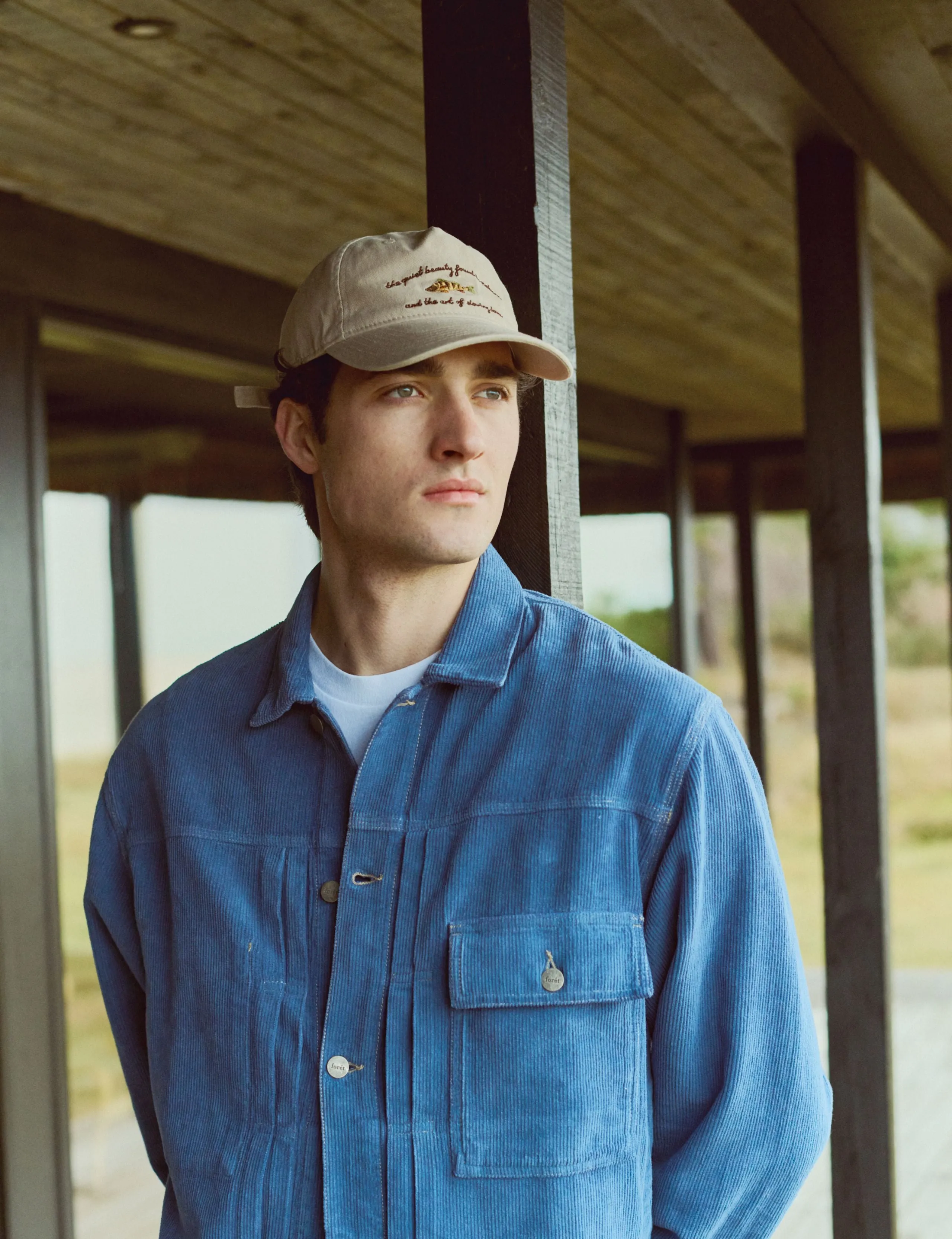 FISH WASHED CAP - KHAKI sold by Foret product image thumbnail 2