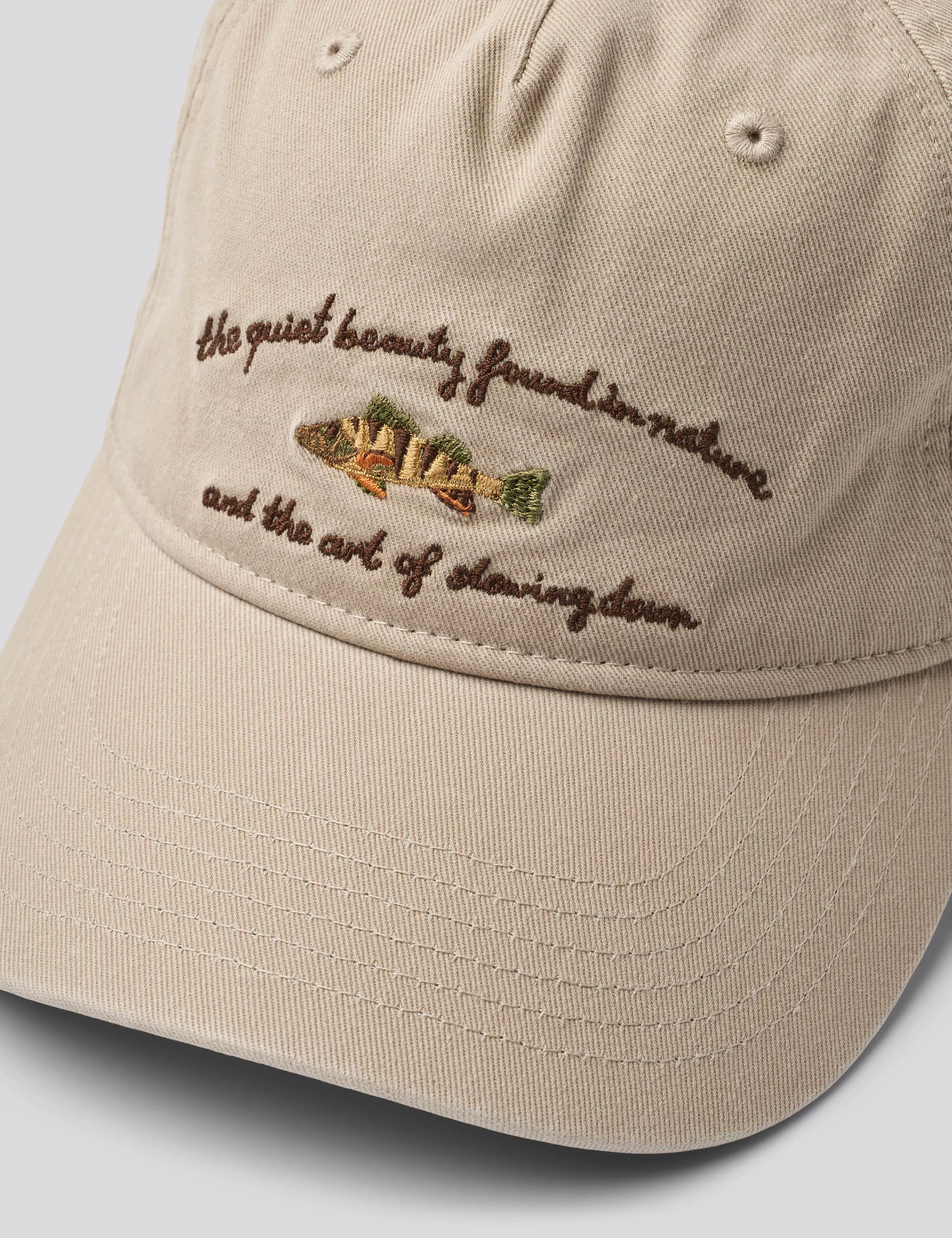 FISH WASHED CAP - KHAKI sold by Foret product image thumbnail 4