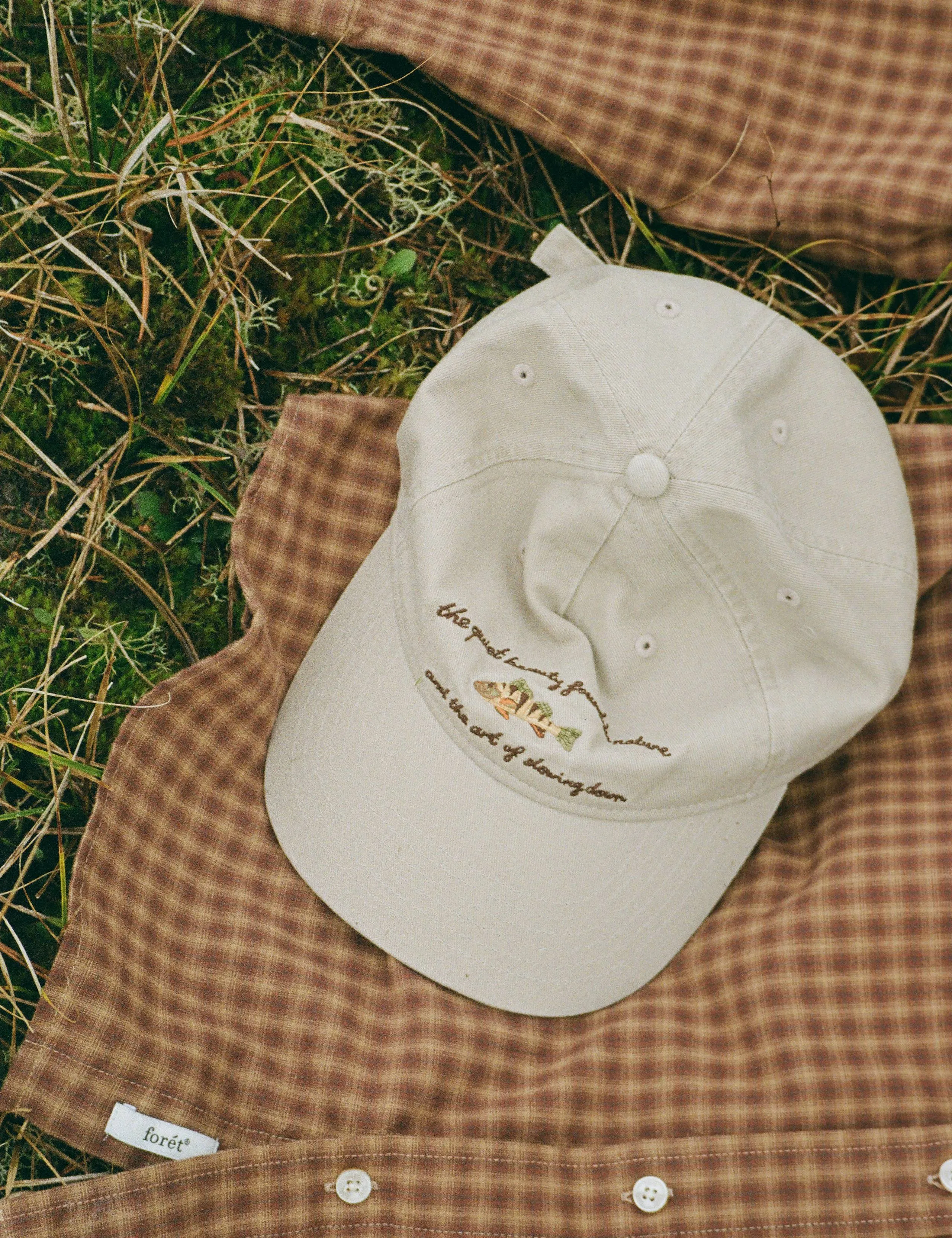 FISH WASHED CAP - KHAKI sold by Foret product image thumbnail 3