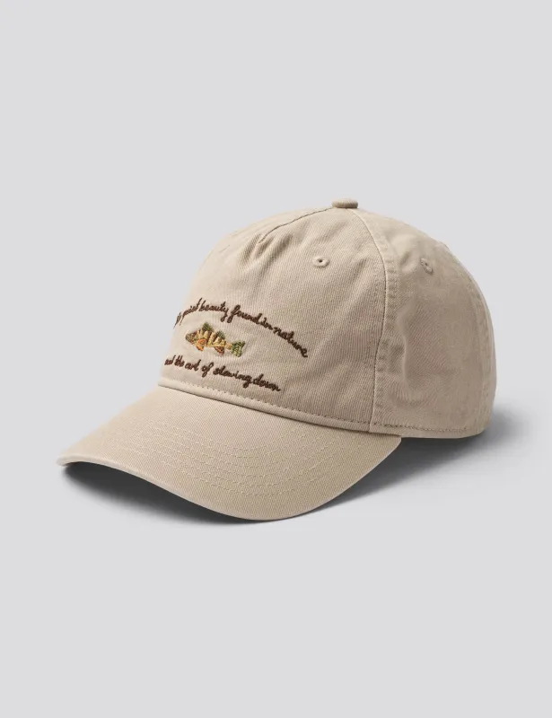 FISH WASHED CAP - KHAKI made by Foret