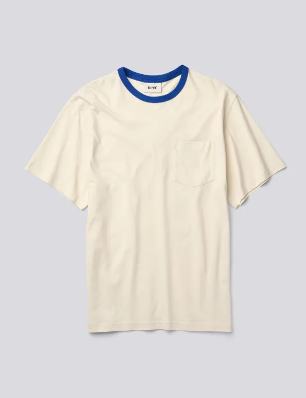 RINGER T-SHIRT - CLOUD made by Foret