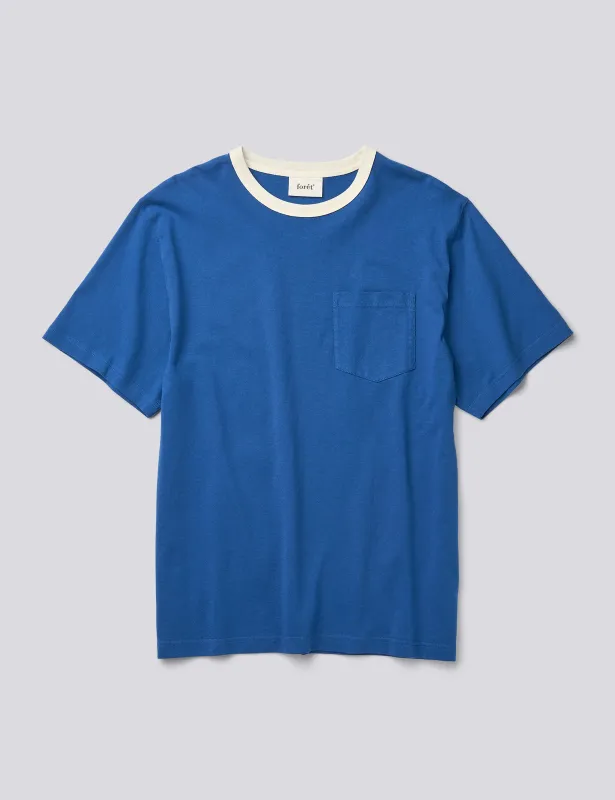 RINGER T-SHIRT - BLUE made by Foret