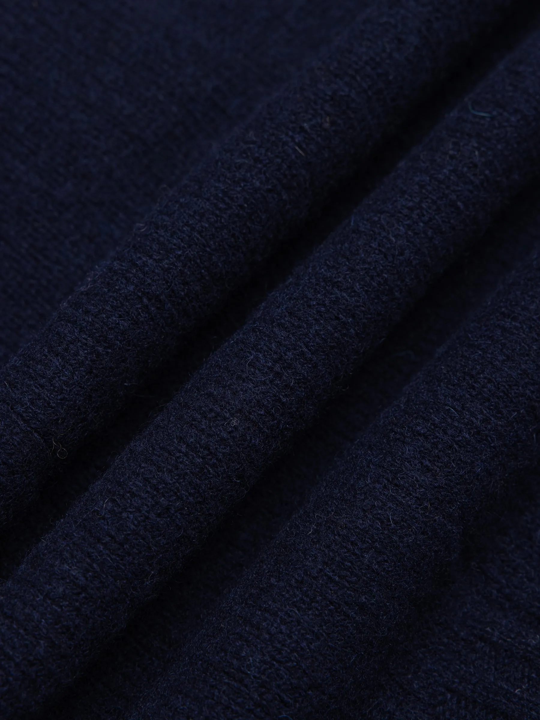 Lewis Brushed Shetland Polo in Navy Lambswool sold by Kestin product image thumbnail 4