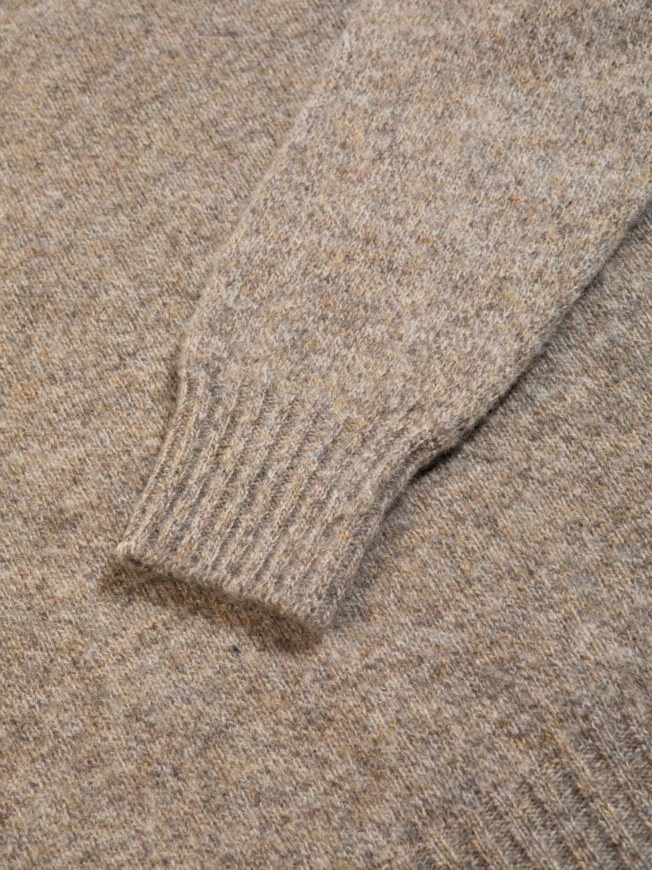 Brushed Shetland Crew in Mushroom Lambswool sold by Kestin product image thumbnail 4