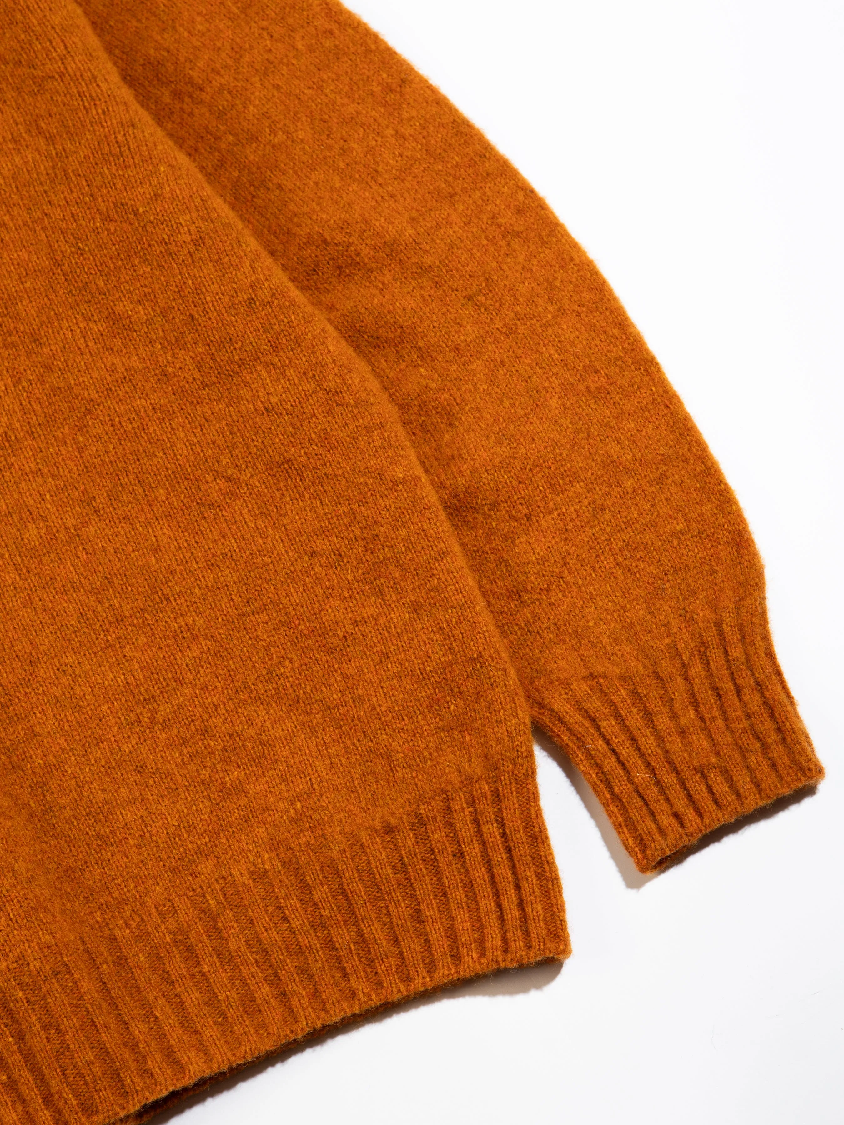 Brushed Shetland Crew in Tangerine Lambswool sold by Kestin product image thumbnail 5
