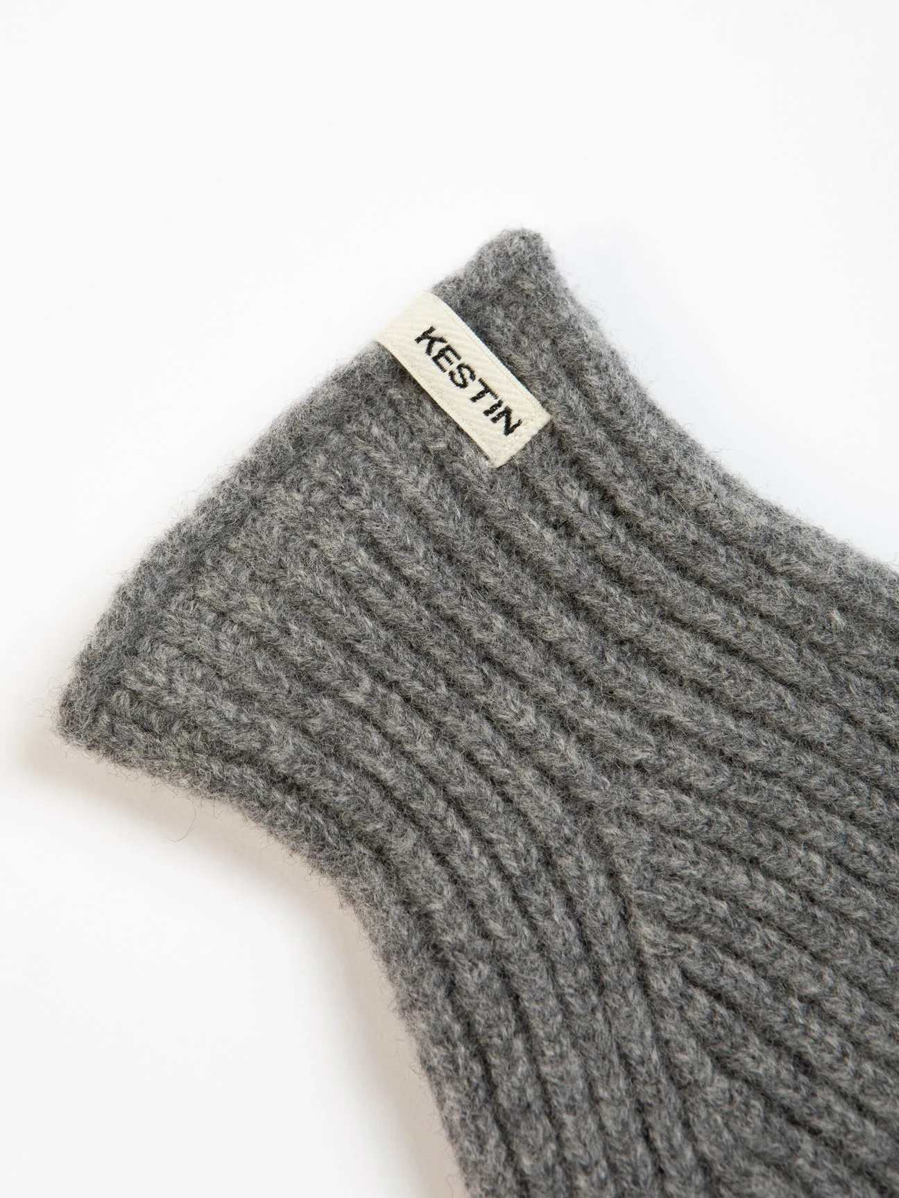 Braemar Gloves in Grey Lambswool sold by Kestin product image thumbnail 2