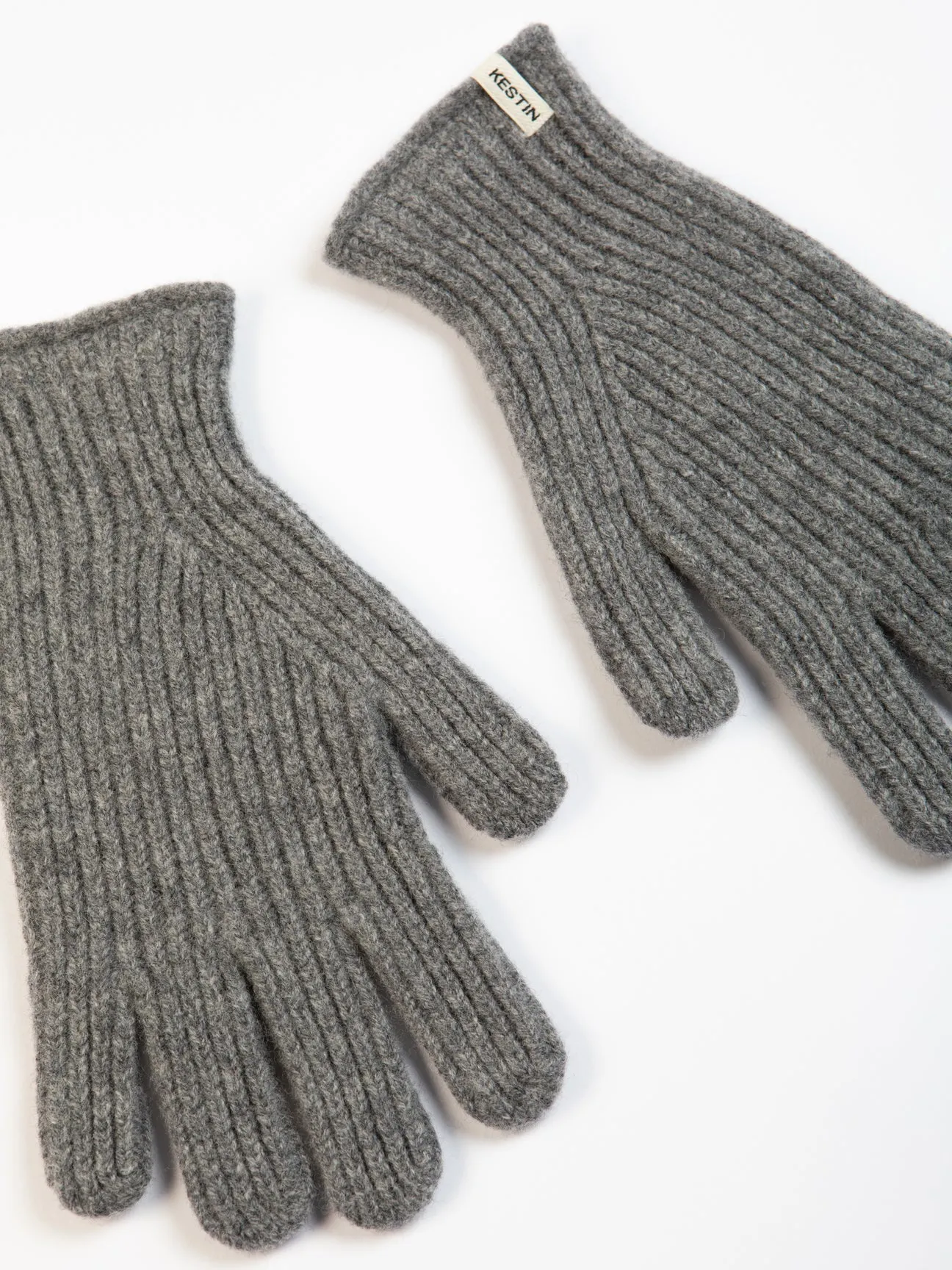 Braemar Gloves in Grey Lambswool sold by Kestin product image thumbnail 3