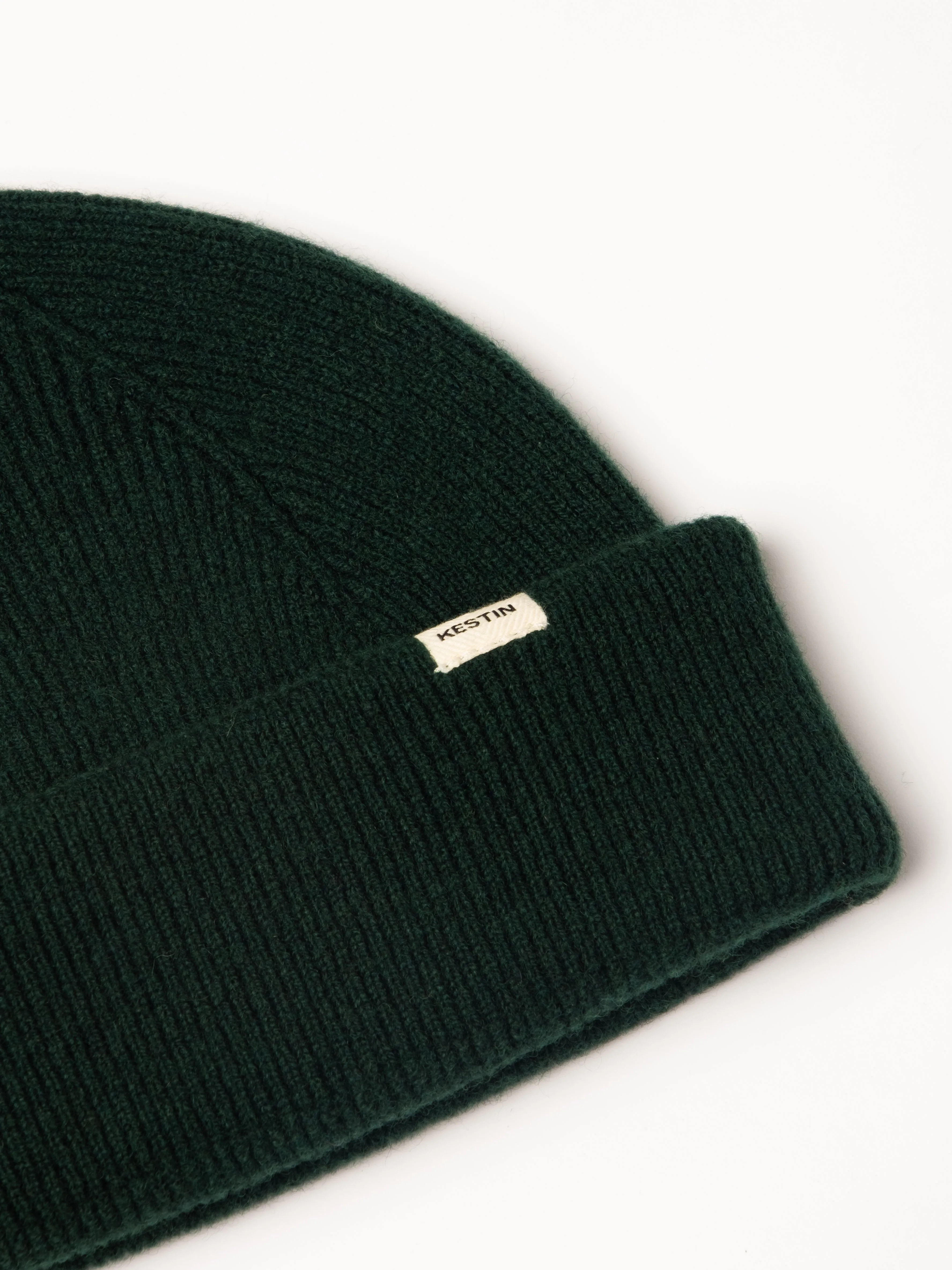 Braemar Beanie in Pine Lambswool sold by Kestin product image thumbnail 4