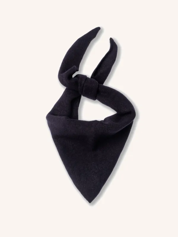 Alva Bandana in Navy Pure Wool sold by Kestin