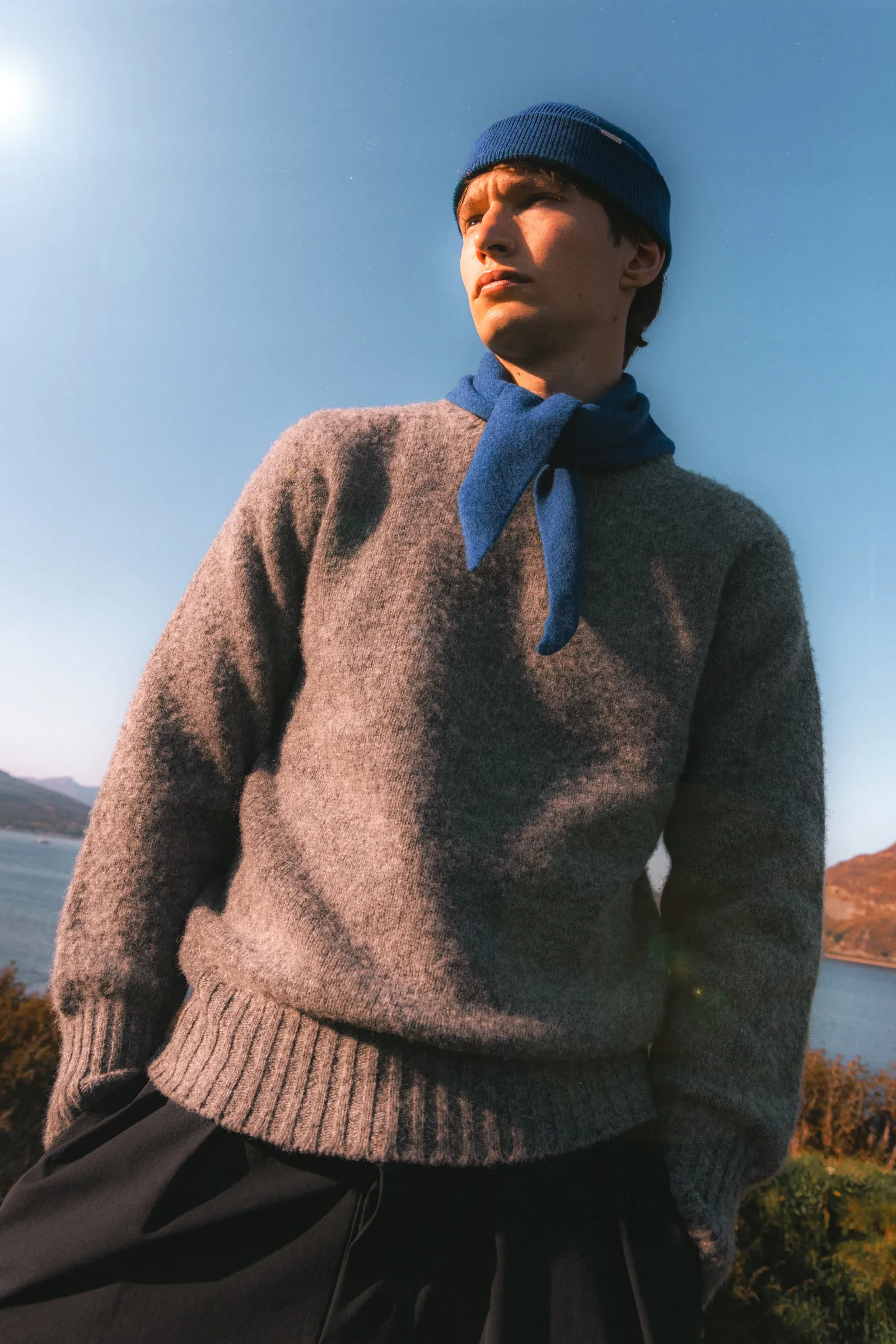Alva Bandana in Cobalt Pure Wool sold by Kestin product image thumbnail 2