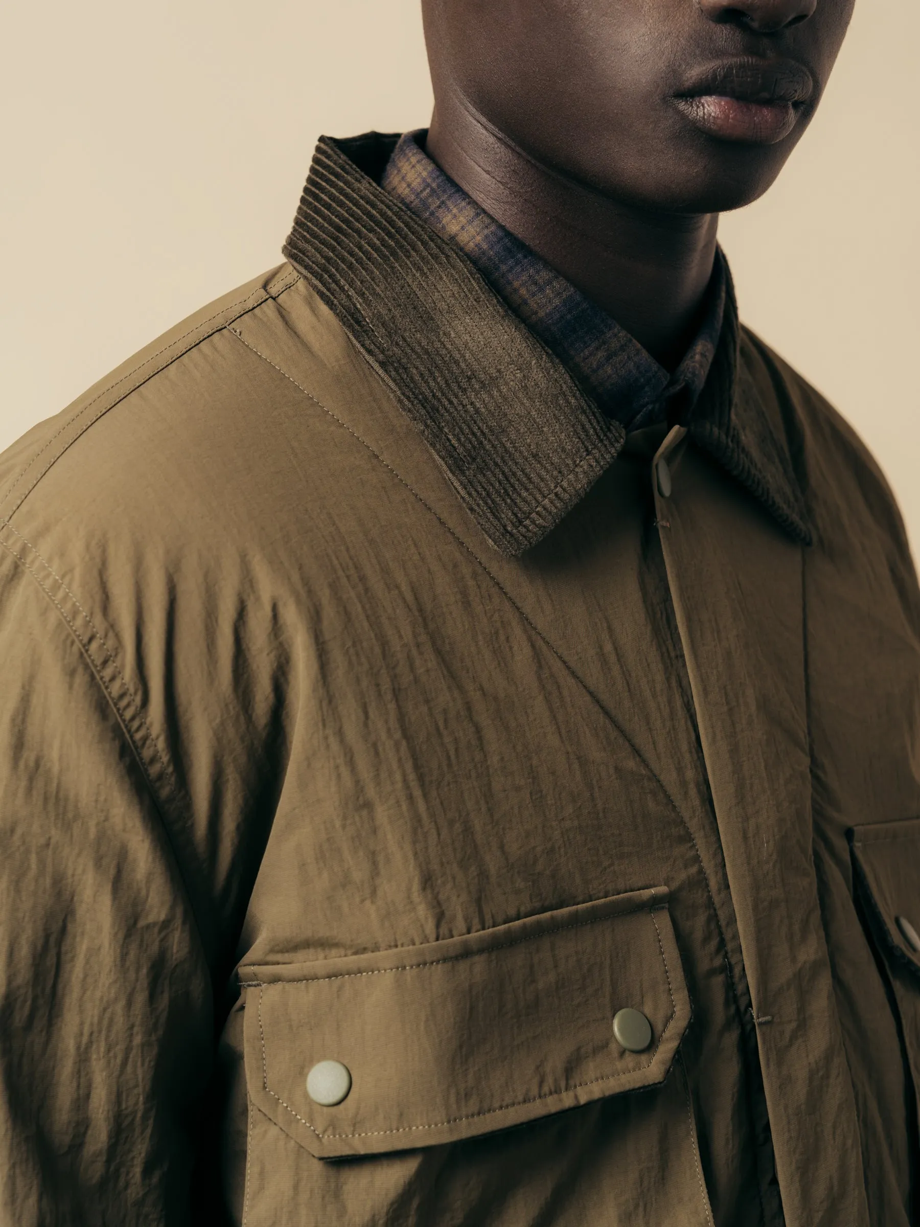 Strathblane In Olive Recycled Nylon sold by Kestin product image thumbnail 3