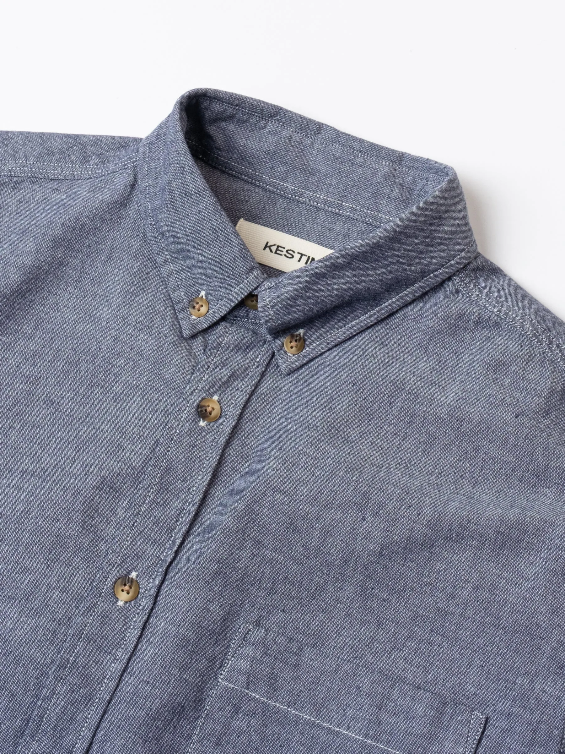 Raeburn Button Down Shirt in Chambray sold by Kestin product image thumbnail 2