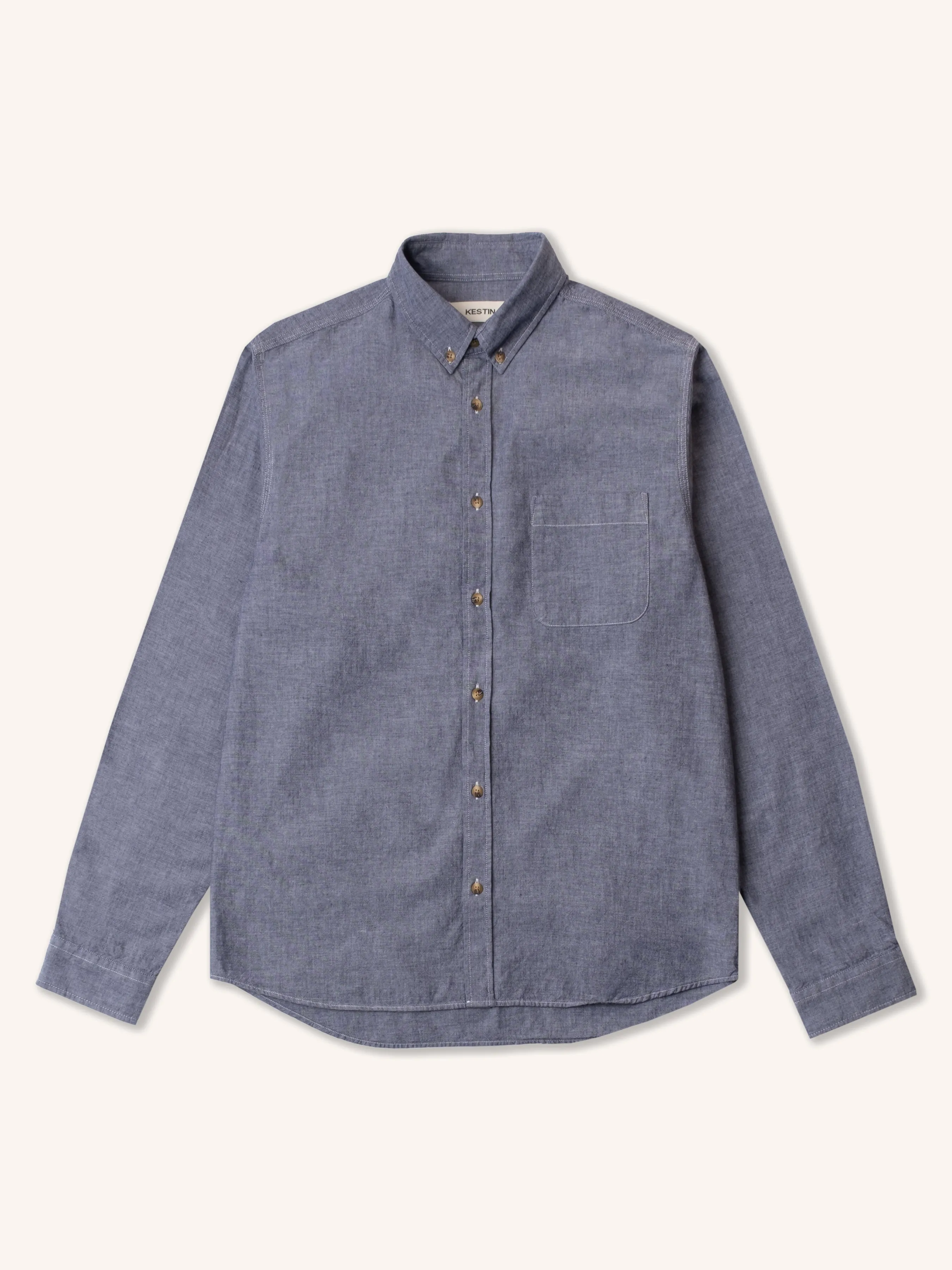 Raeburn Button Down Shirt in Chambray sold by Kestin