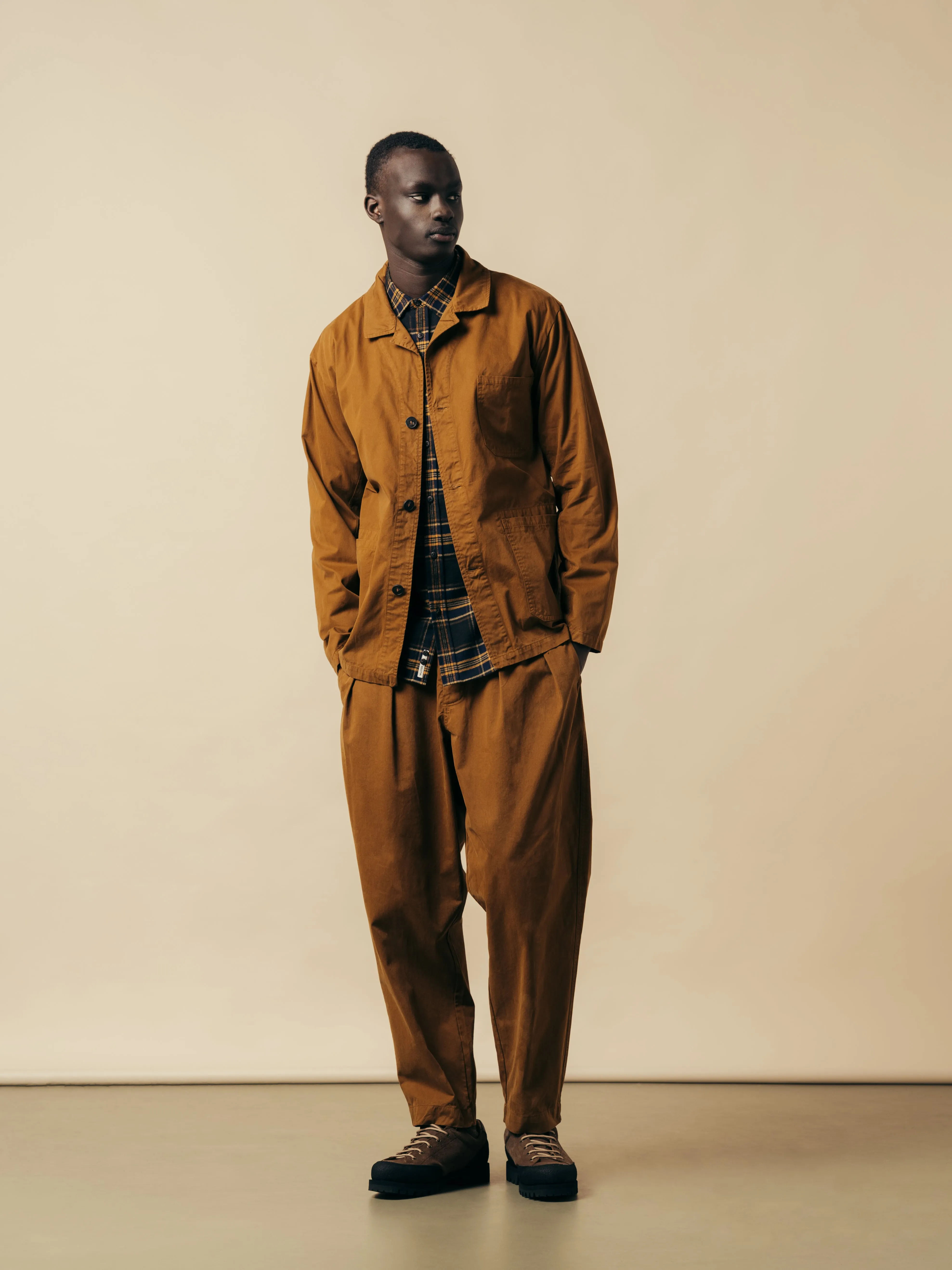 Port Jacket In Tobacco Cotton Twill sold by Kestin product image thumbnail 5