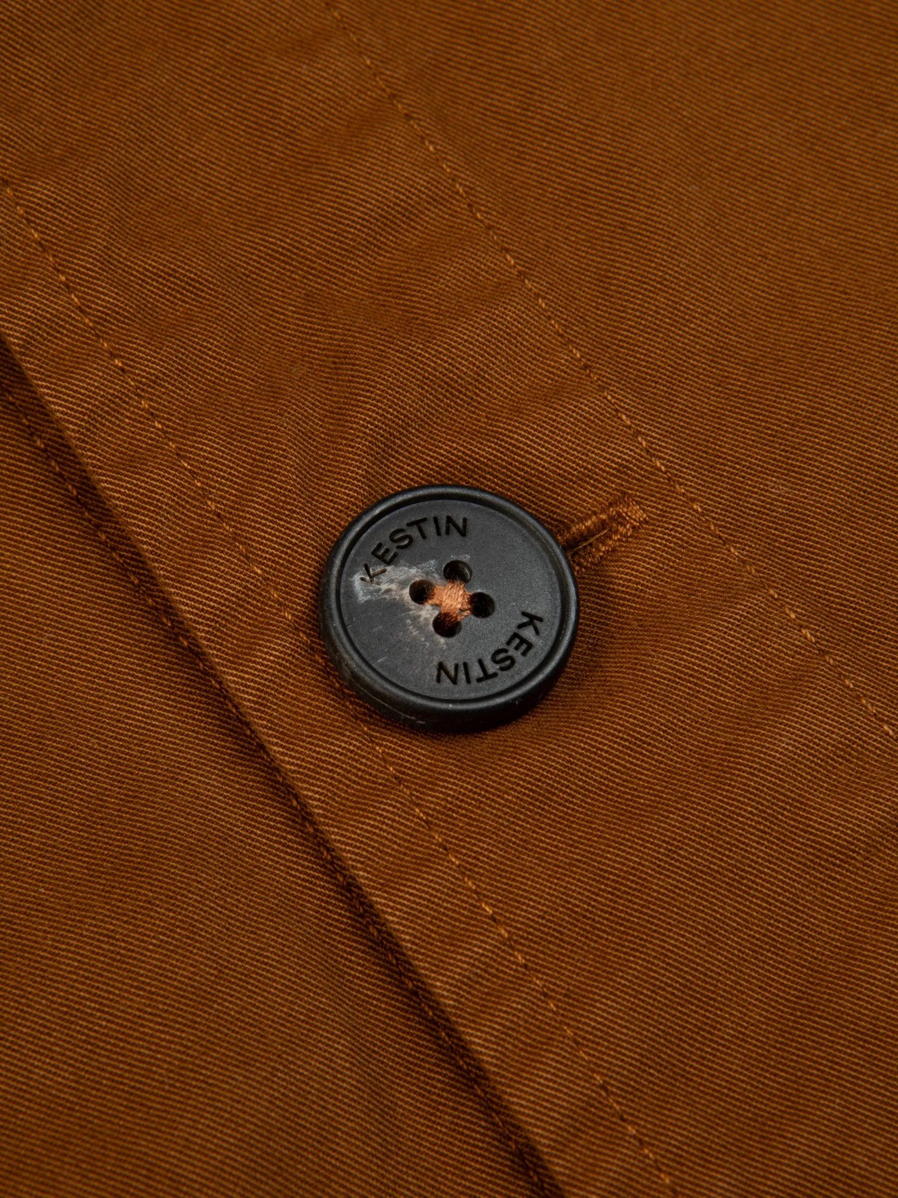 Port Jacket In Tobacco Cotton Twill sold by Kestin product image thumbnail 3