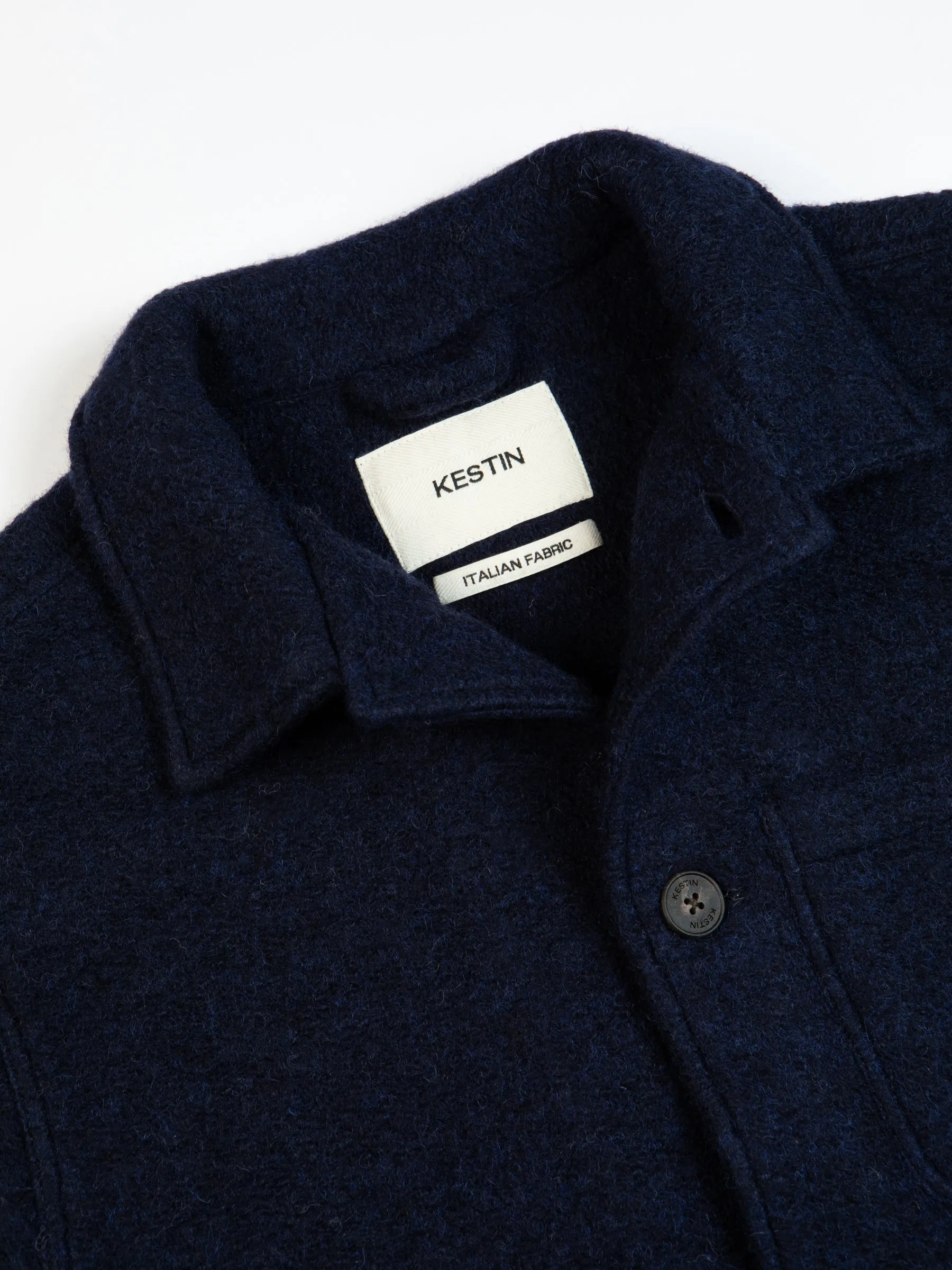 Ormiston Jacket In Midnight Blue Wool Blend sold by Kestin product image thumbnail 5