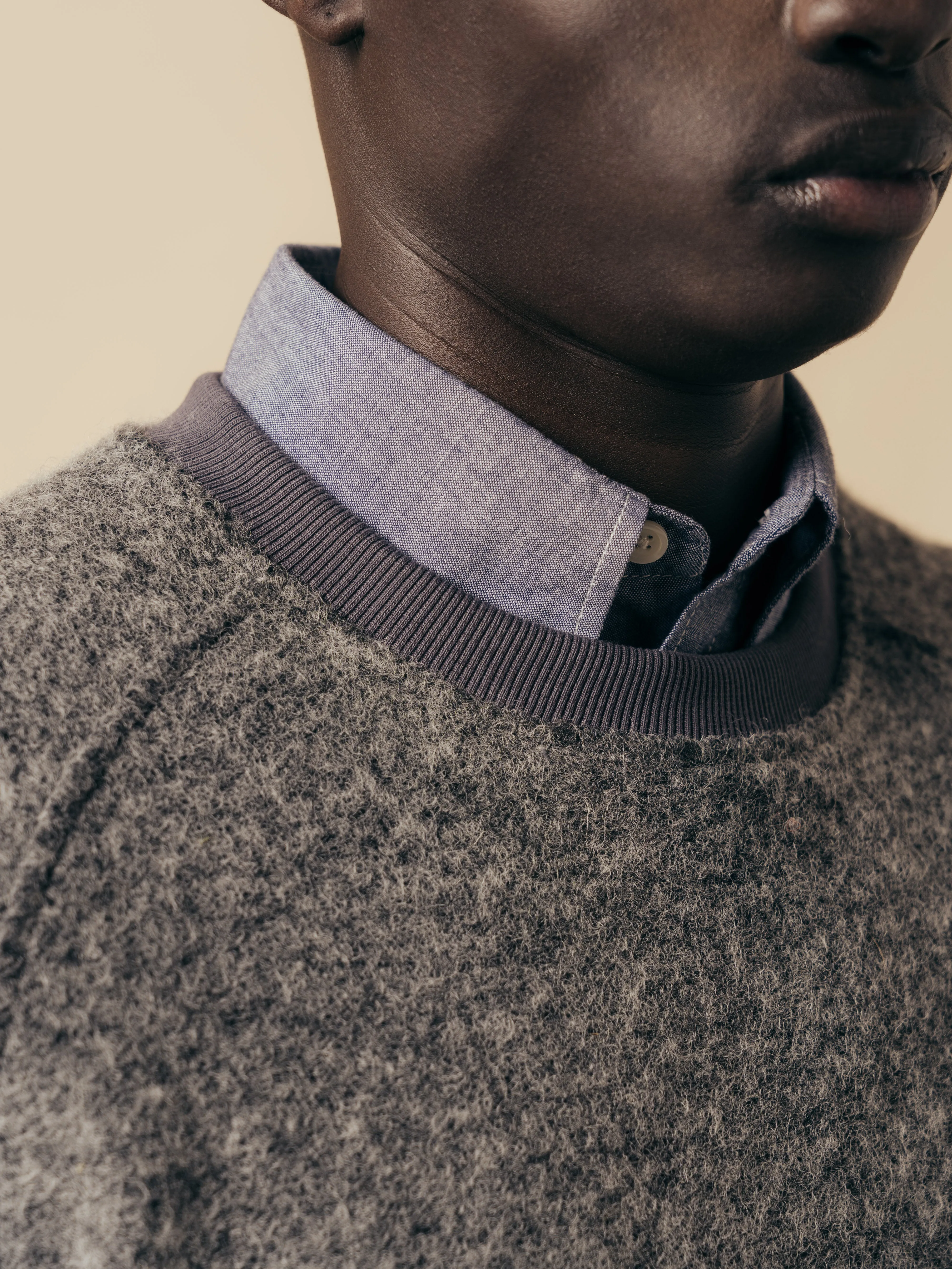 Junction Sweat in Grey Italian Wool sold by Kestin product image thumbnail 3