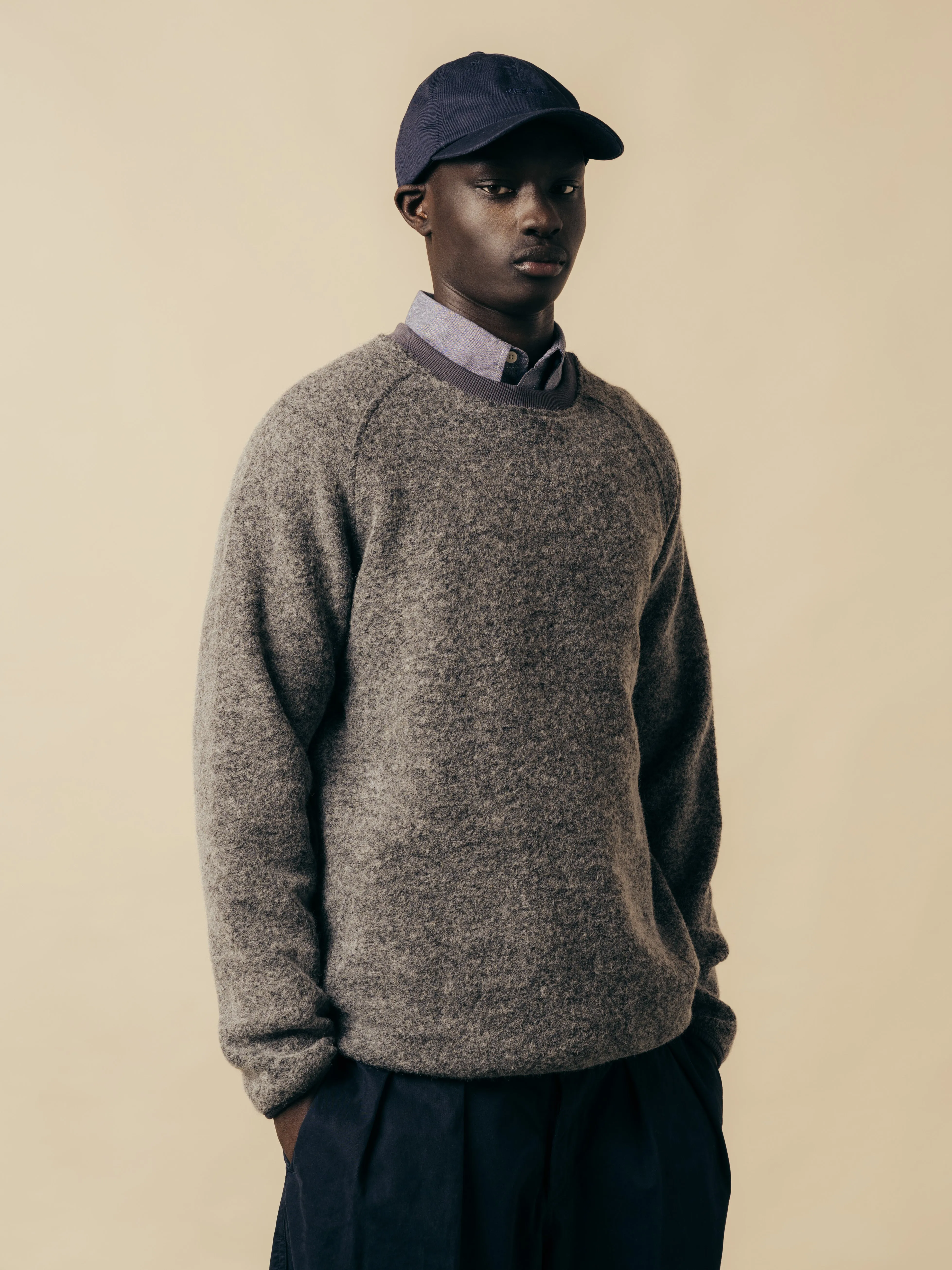 Junction Sweat in Grey Italian Wool sold by Kestin product image thumbnail 2