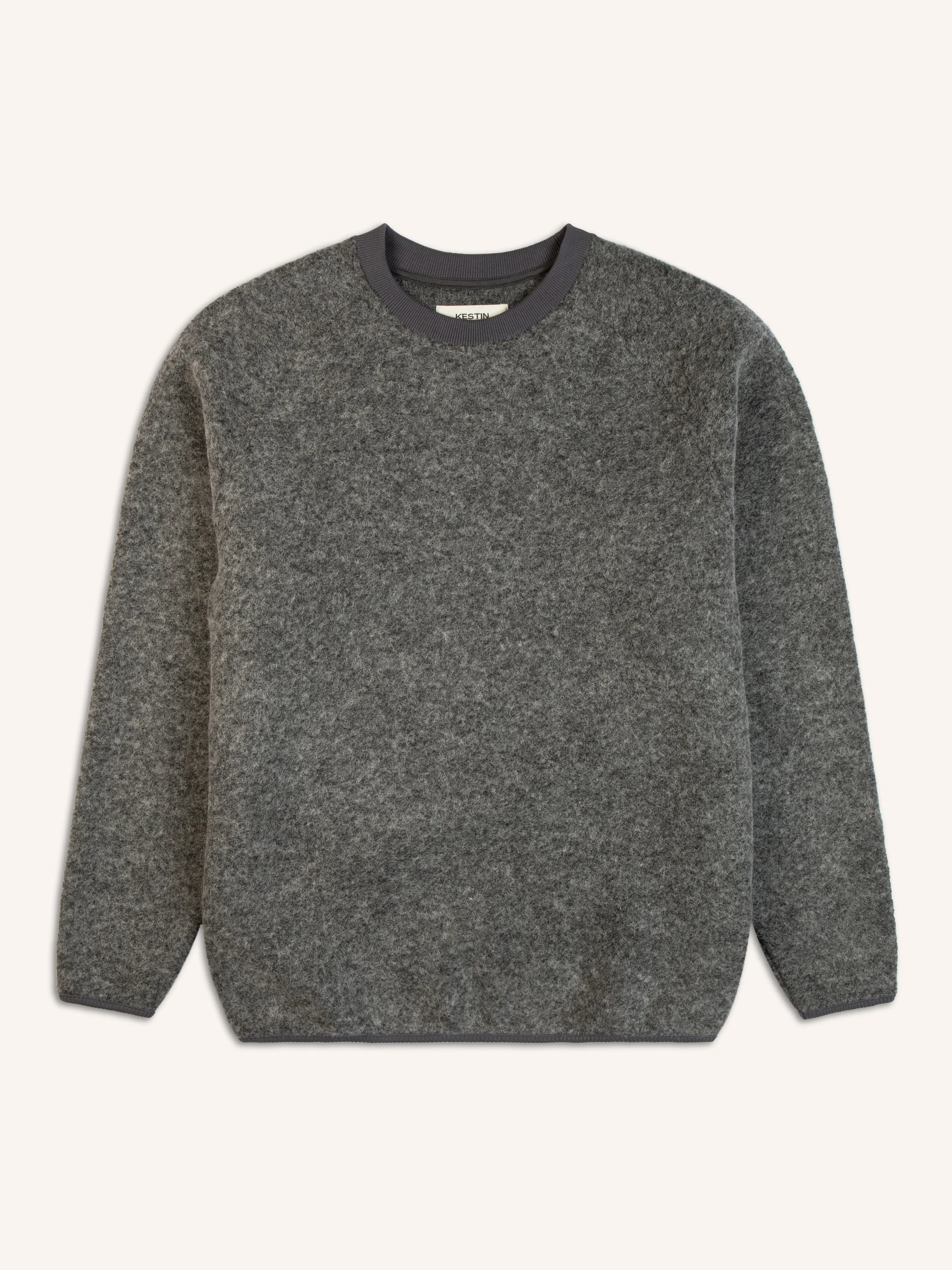 Junction Sweat in Grey Italian Wool sold by Kestin