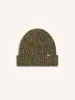 Isla Beanie in Olive Marl Merino Wool sold by Kestin