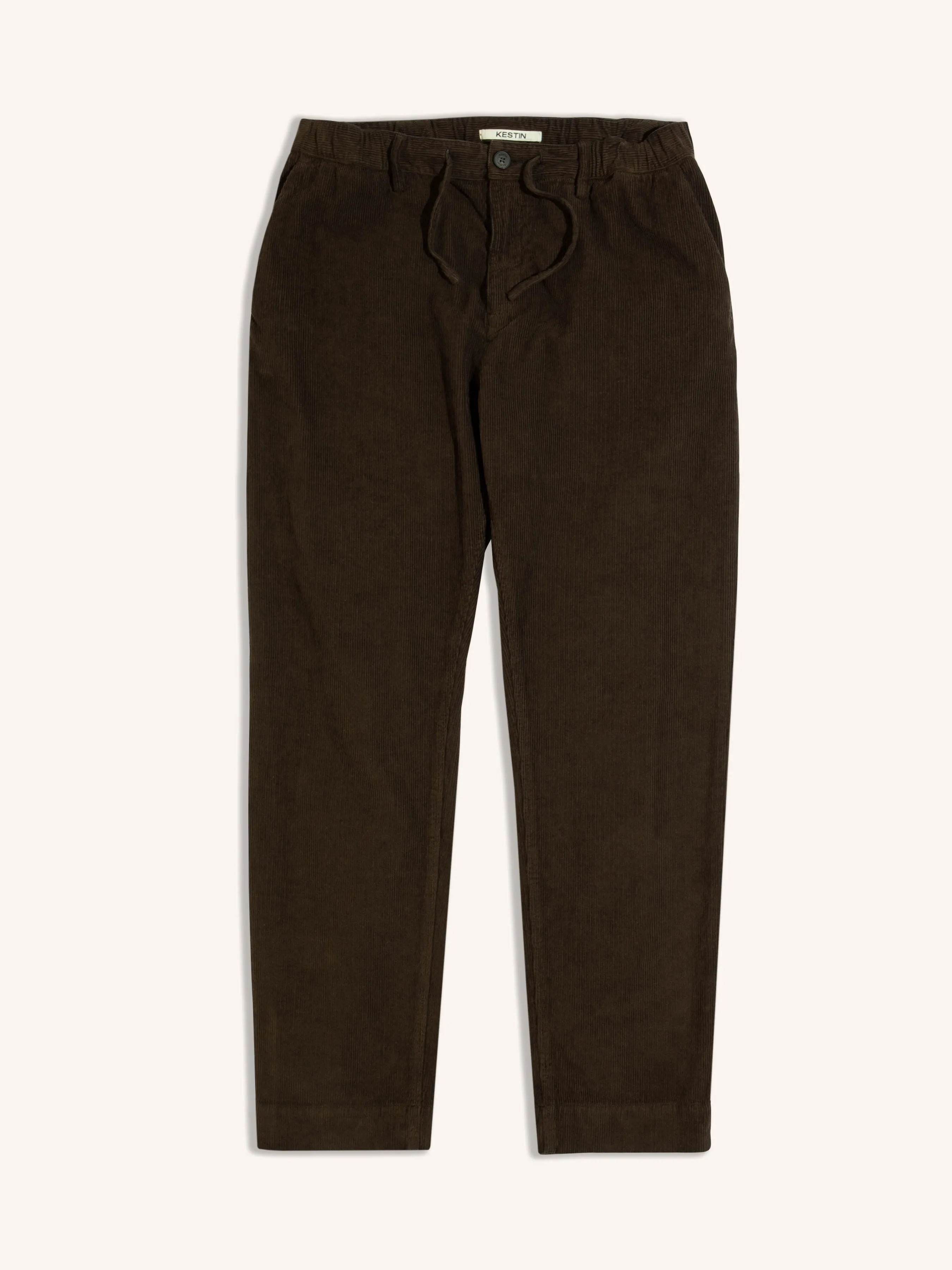 Inverness Trouser In Peat 12W Cotton Corduroy sold by Kestin