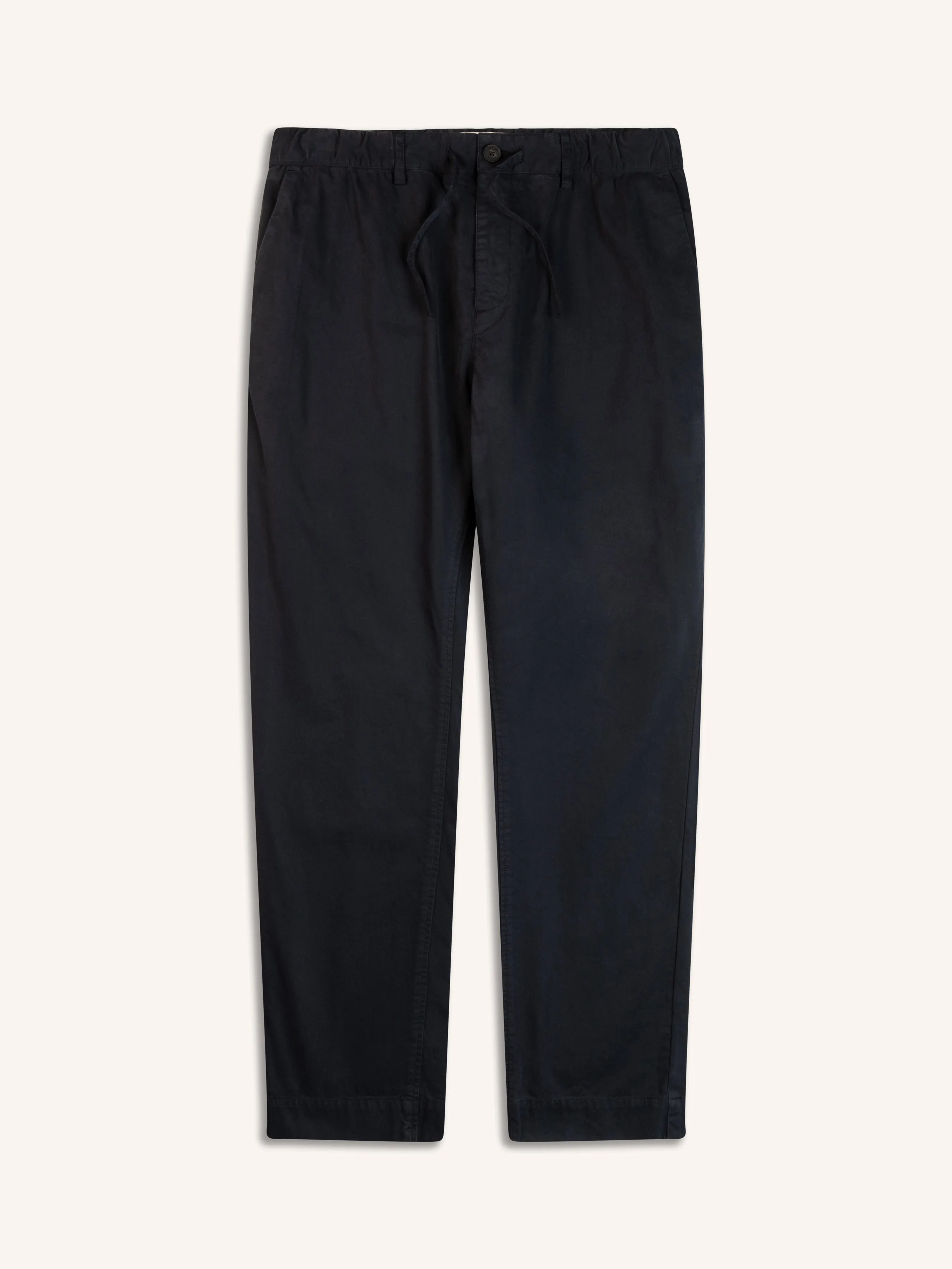 Inverness Trouser In Navy Cotton Twill sold by Kestin