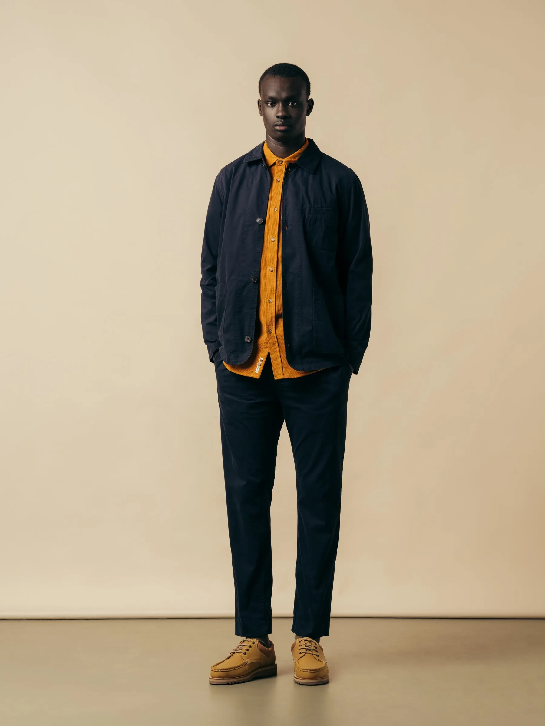 Huntly Jacket In Navy Cotton Twill sold by Kestin product image thumbnail 2